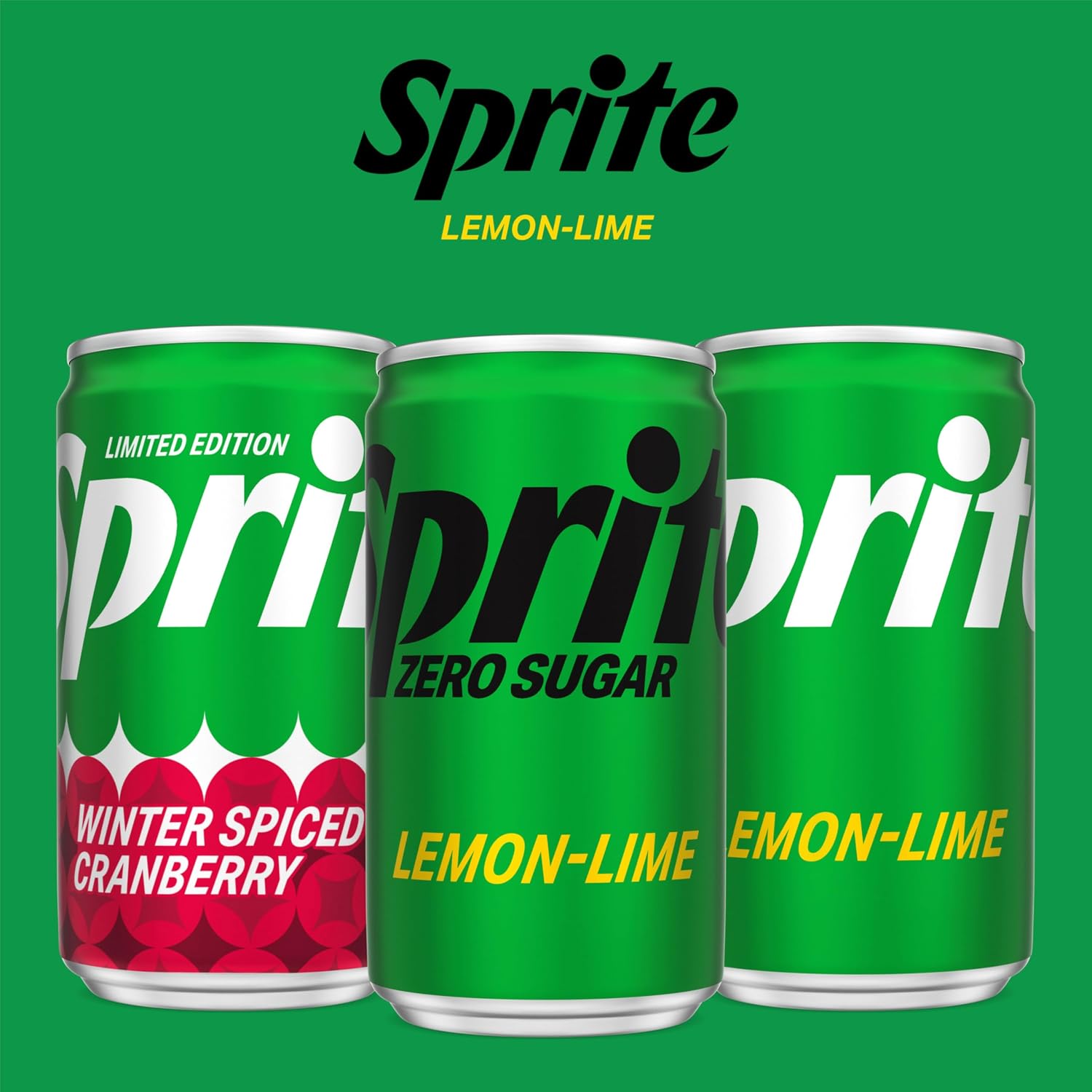 Sprite Lemon-Lime Caffeine-Free Soda Soft Drink Cans, 12 fl oz, 12 Pack | Fridge pack, naturally flavored soft drink, carbonated