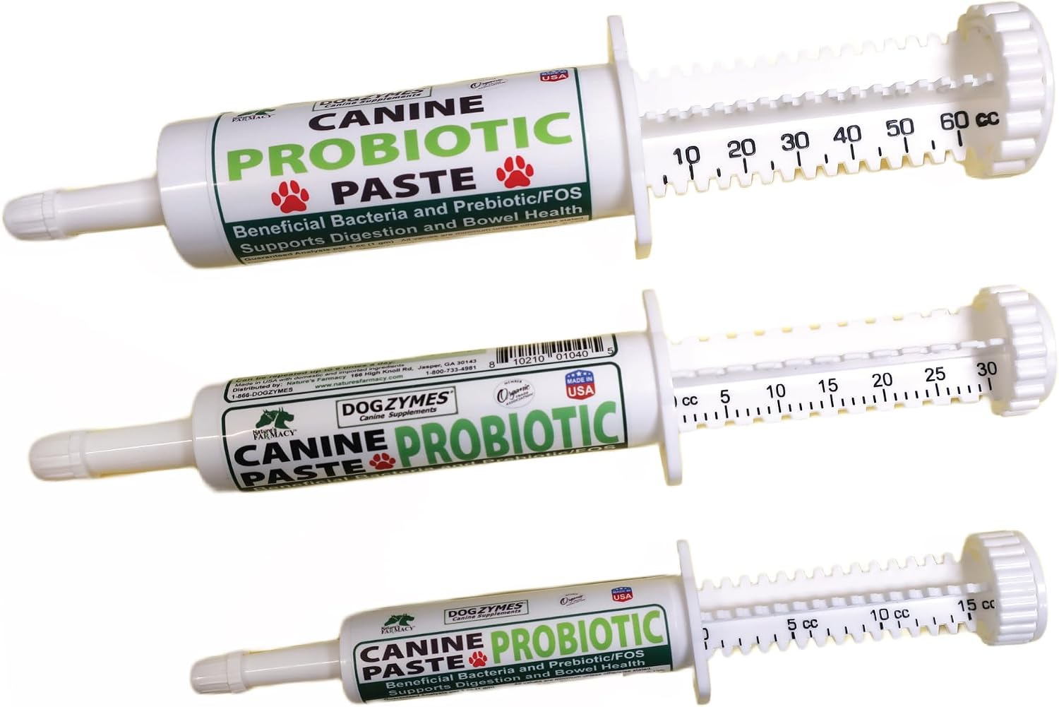 Dogzymes Canine Probiotic Paste Beneficial Bacteria-Enzyme 2.3 Billion CFU/gm Saccharomyces boulardii Organic Dried Honey Powder (30 Gram)