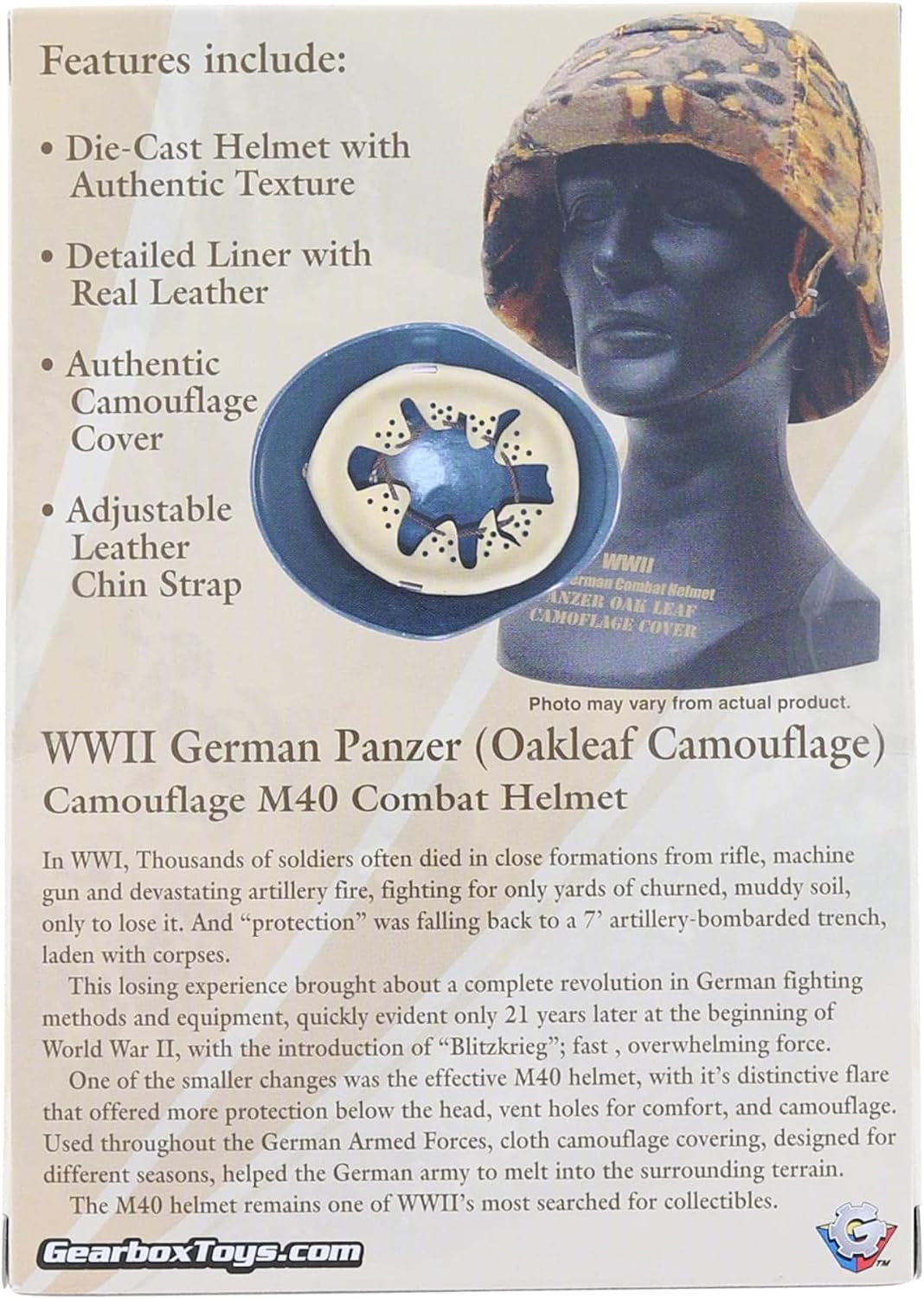 Gearbox Military Classics German Panzer (Armored Division) Helmet