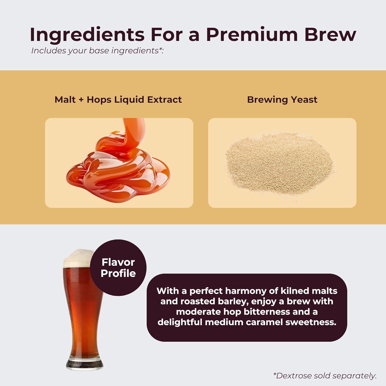 ABC Crafted Series Beer Making Kit | Brown Ale | Yields 40 Pints | Can