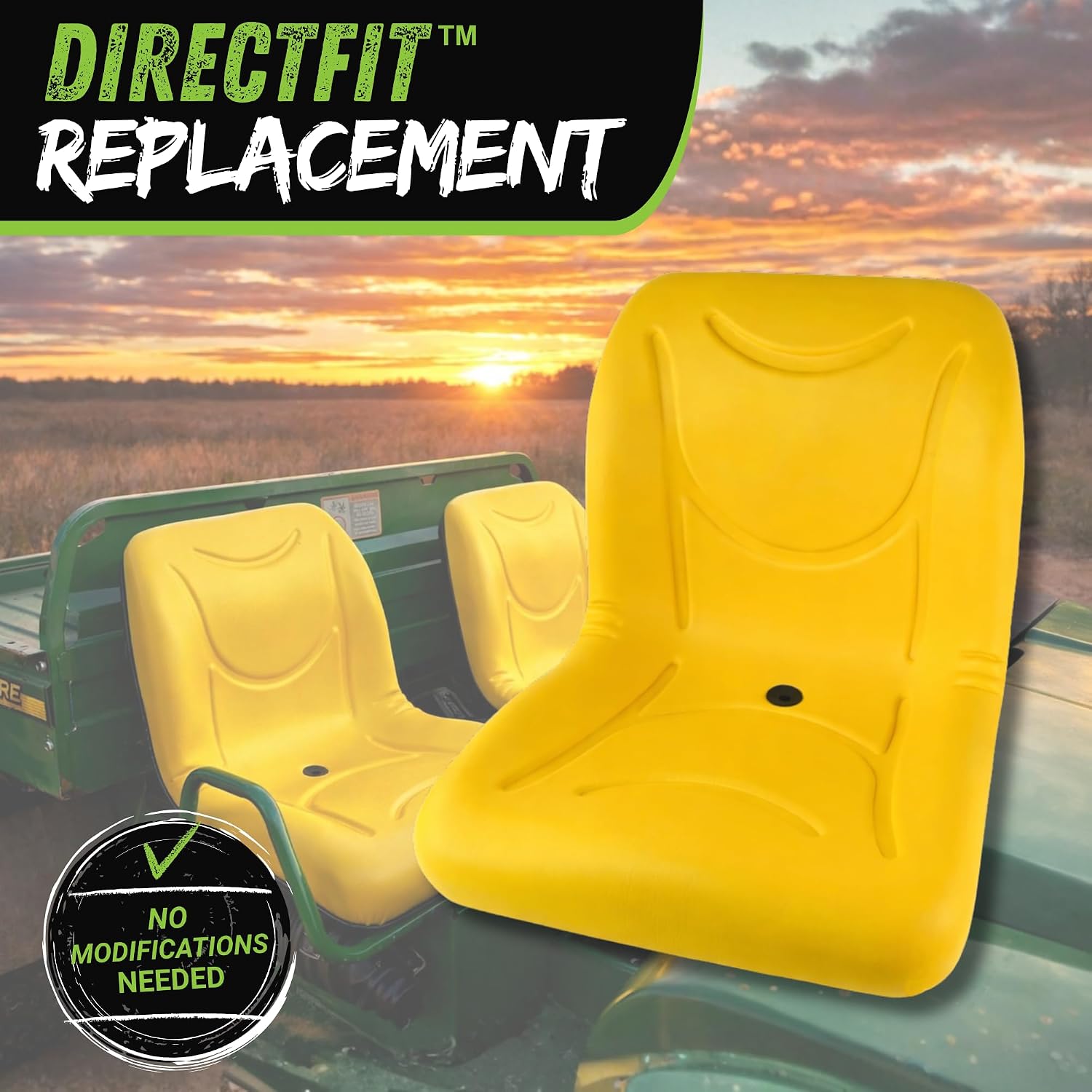 E-VG11696 Two Seats for John Deere Gator (2pcs) for XUV 850D, E GATOR, TURF GATORS Including TE, ELECTRIC & TH, TH 6X4 DIESEL GATOR, TX 4X2 GATOR
