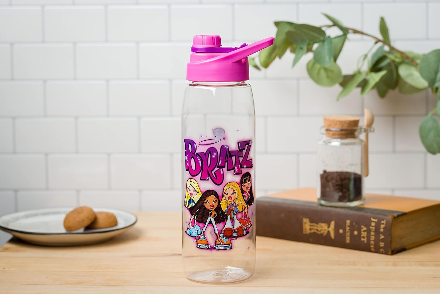 Silver Buffalo Pokémon Skate Graffiti, Water Bottle, 28oz