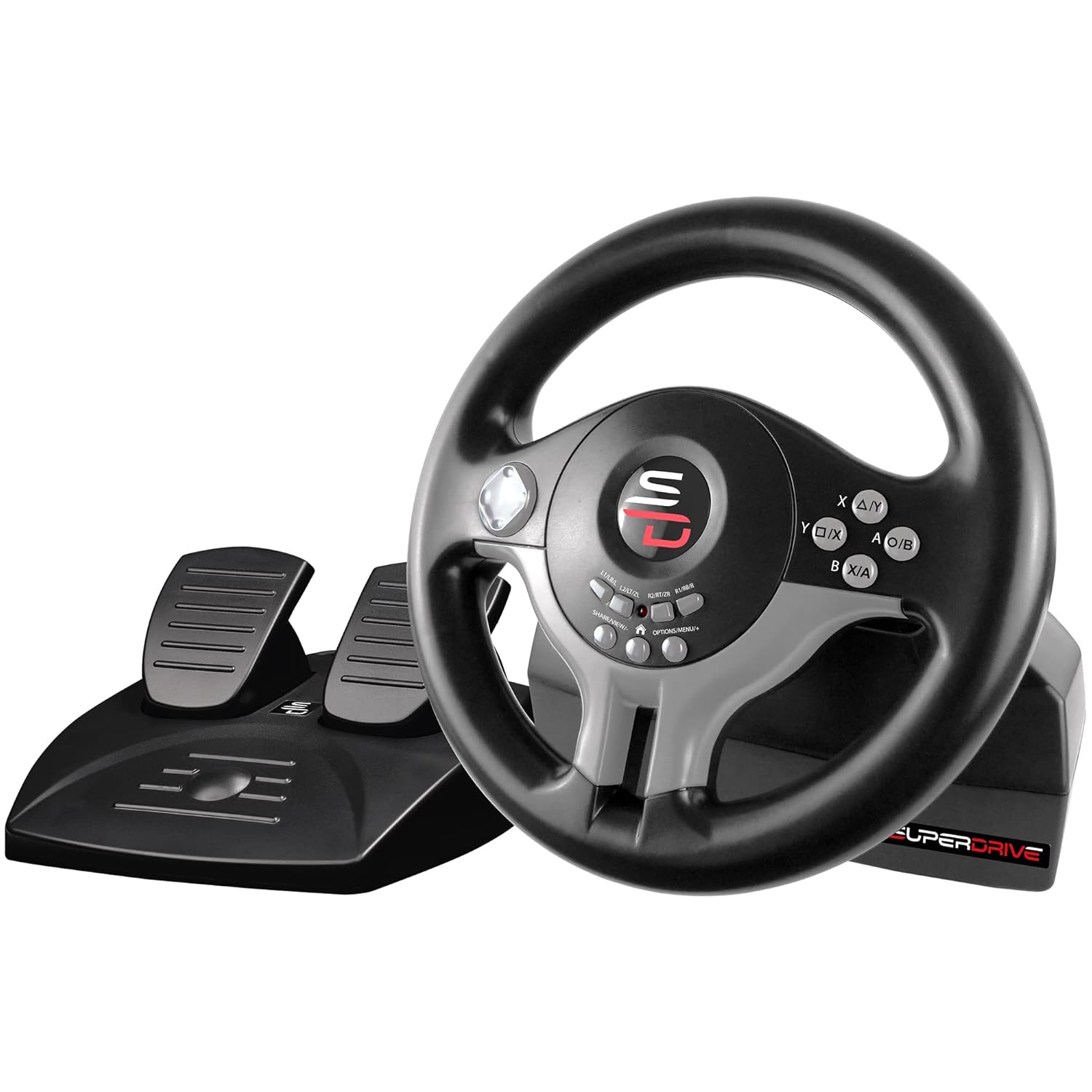 SUBSONIC Racing SV250 Gaming Steering Wheel Switch 2, PS4, Xbox & PC – 180°