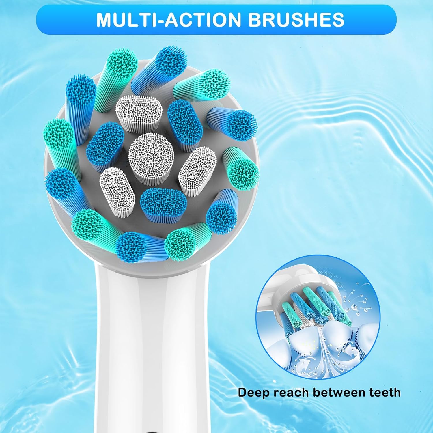 Electric Toothbrush Replacement Heads 16 Pack/Compatible Oral B Braun Replacement Brush Heads/Compatible Oral B Replacement Brush Heads