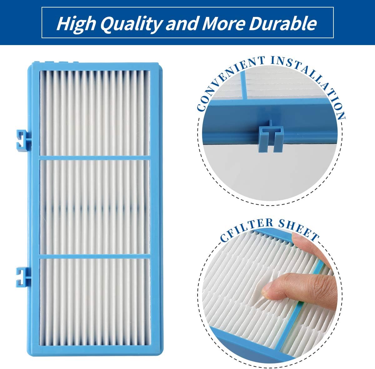 10 Pcs Replacement Filters Compatible with Holmes Aer1 Series Total Air Filter Replacement Filters for HAPF30AT and HAP242-NUC