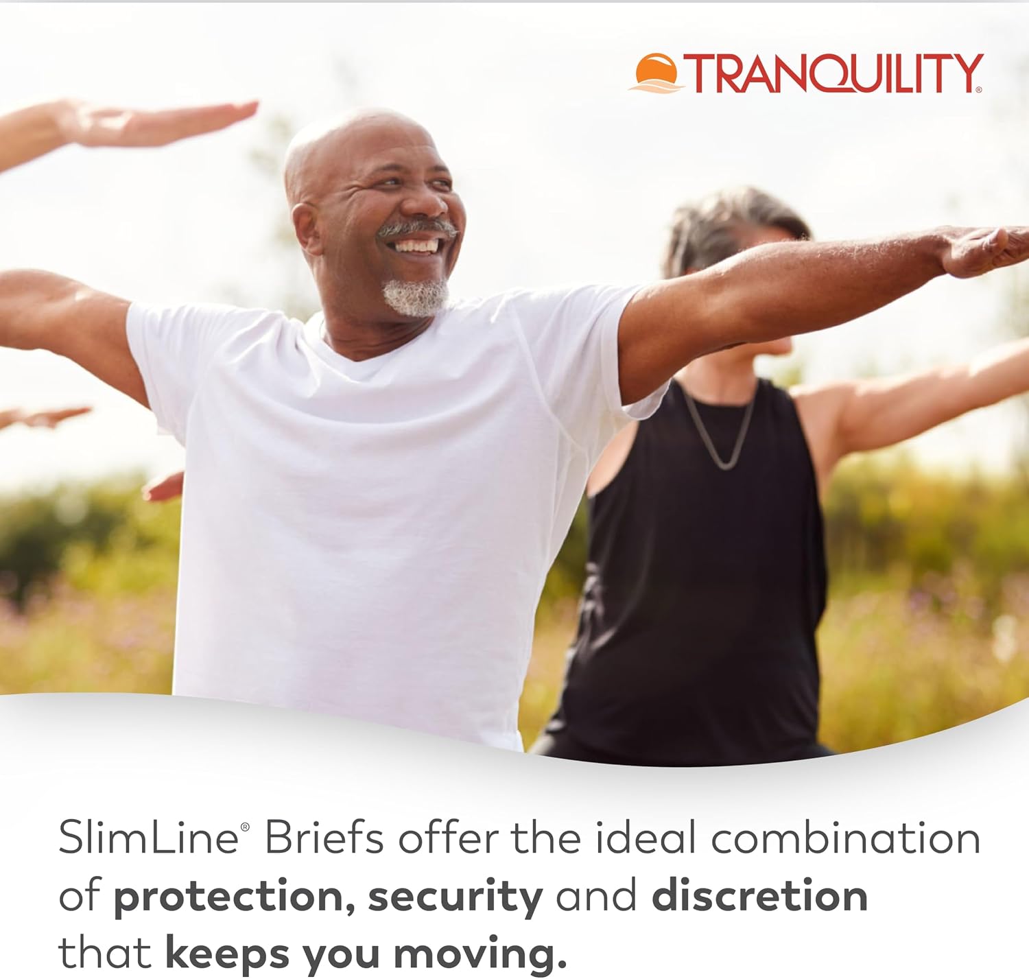 Tranquility Slimline Original Adult Disposable Brief, Adult X-Small, Incontinence Care with a Slimmer Fit, Peach Mat Core & Kufguard Technology for Max Comfort, Latex-Free, 10.9oz Capacity, 100ct Case