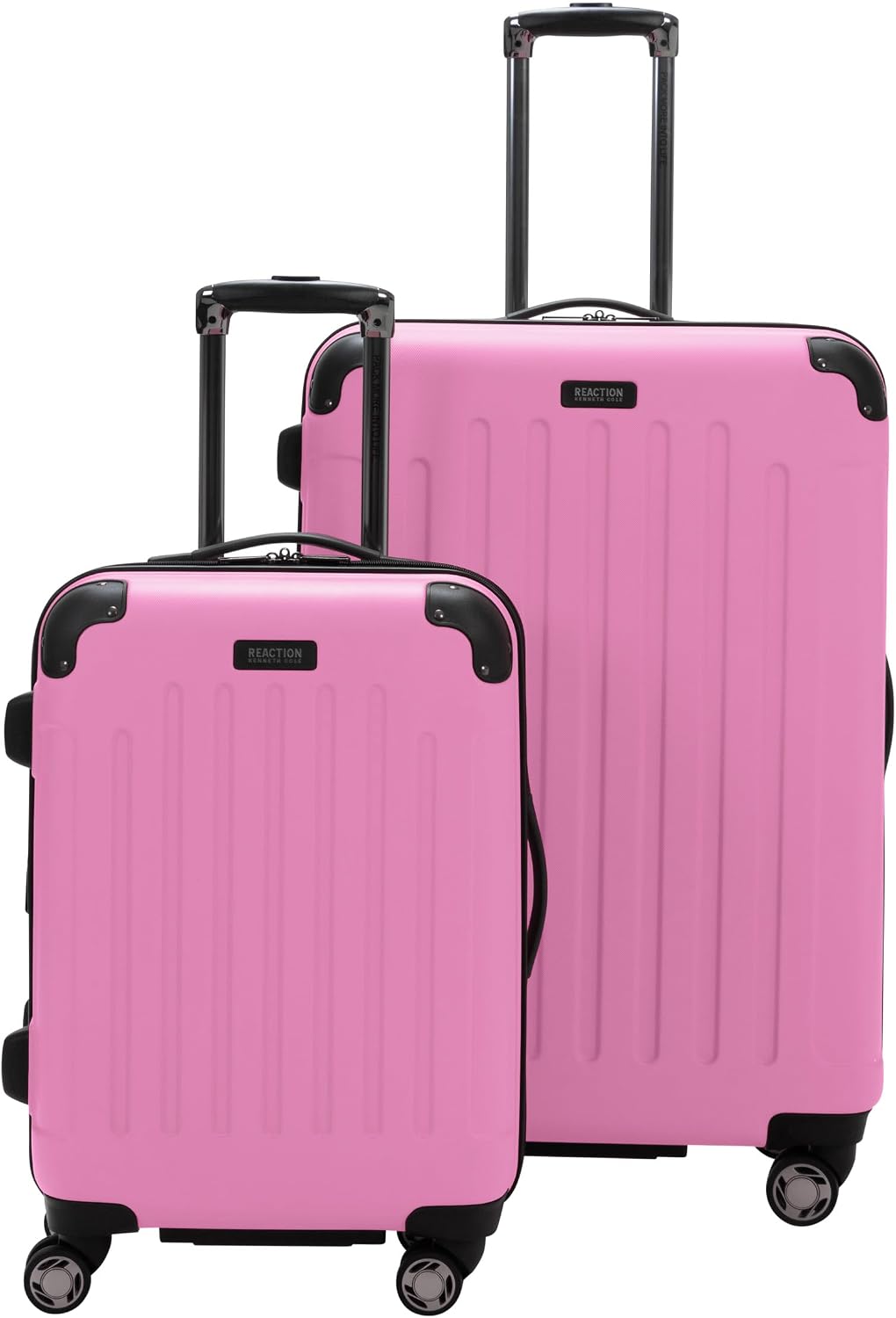 Kenneth Cole REACTION Renegade Luggage Expandable 8-Wheel Spinner Lightweight Hardside Suitcase, Champagne, 20-Inch Carry On