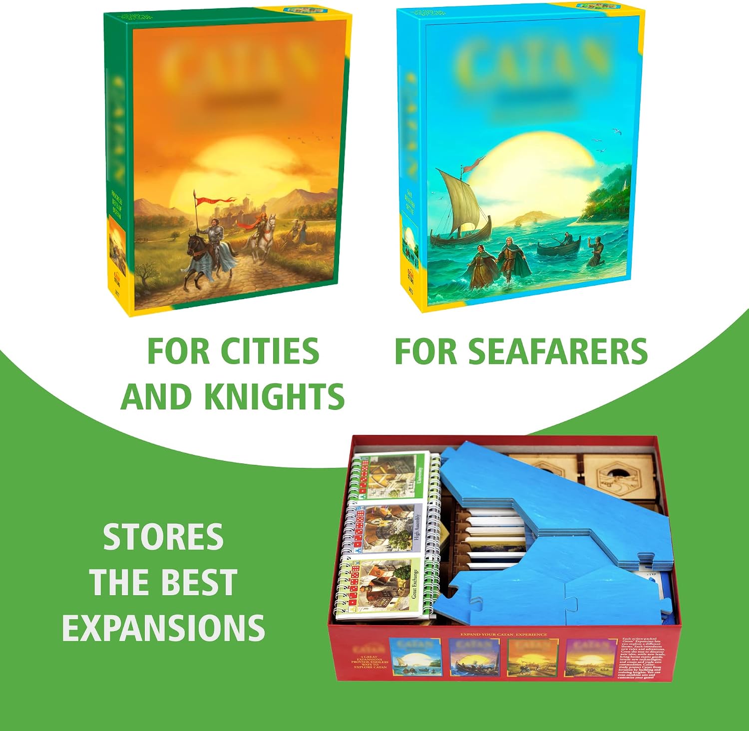 TowerRex Organizer for Catan, Board Game Storage