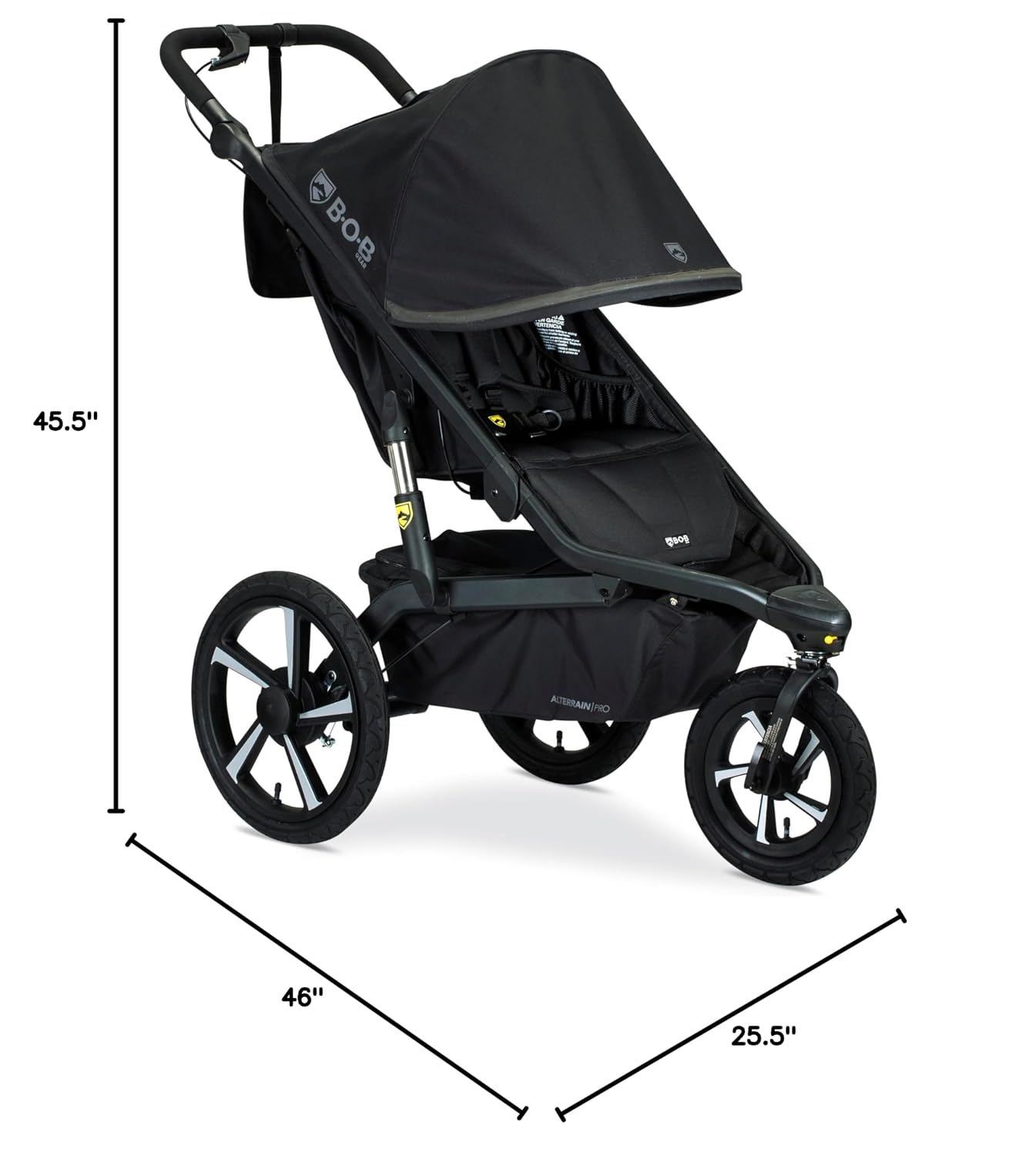 BOB Gear Alterrain Pro Jogging Stroller — Black