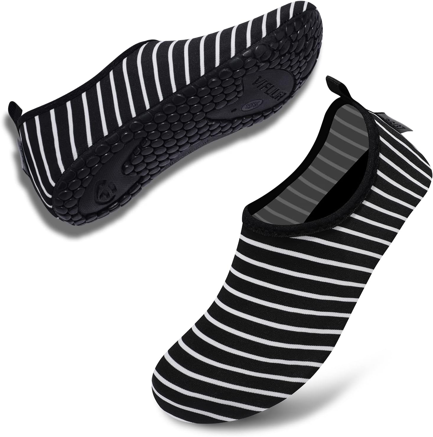 VIFUUR Water Shoes for Men Women Barefoot Quick Dry Aqua Socks Slip On | Lightweight, Breathable Upper, Flexible Sole, Drainage Design, Easy Slip-On Fit for Water Activities