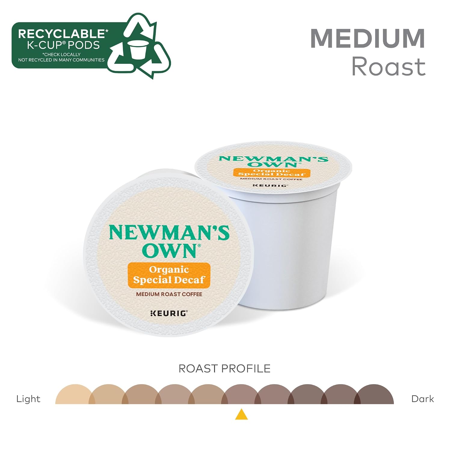 Newman's Own Organics Special Blend Keurig Single-Serve K-Cup Pods, Medium Roast Coffee, 96 Count