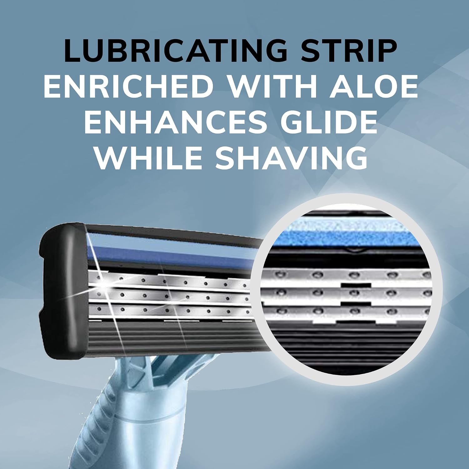 BIC Flex 3 Men's Disposable Razors, 3-Blade, Smooth Shave, 8-Pack | Pivoting Head for Easy Control | Lubricating Aloe Strip for Comfort | Ergonomic Handle for Better Grip