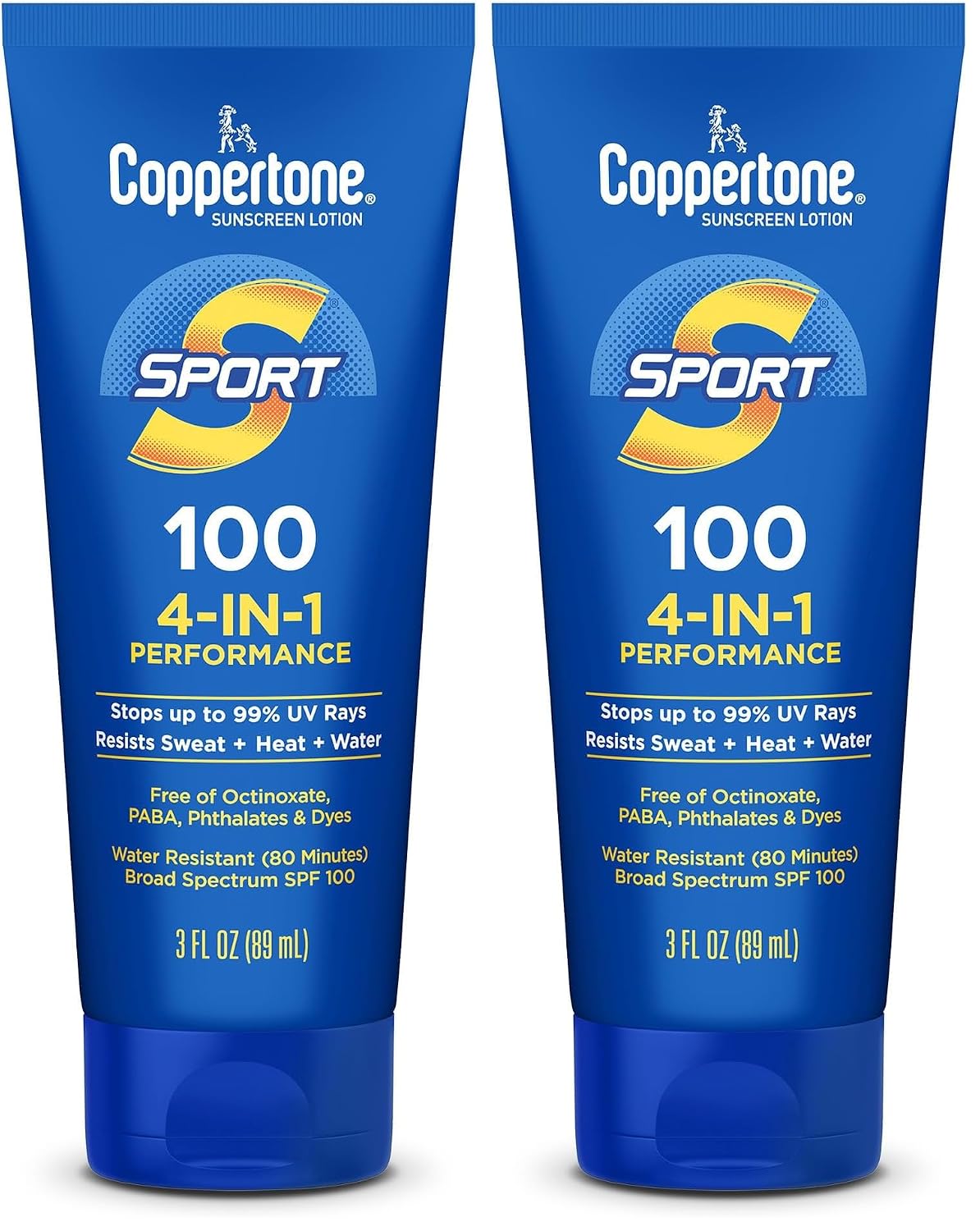 Coppertone SPORT Sunscreen Lotion SPF 30, 7 FL OZ | Sunscreen Lotion with Vitamin E, Sweat, Heat and Water Resistant, PABA, Oxybenzone, Octinoxate, Paraben and Dye Free