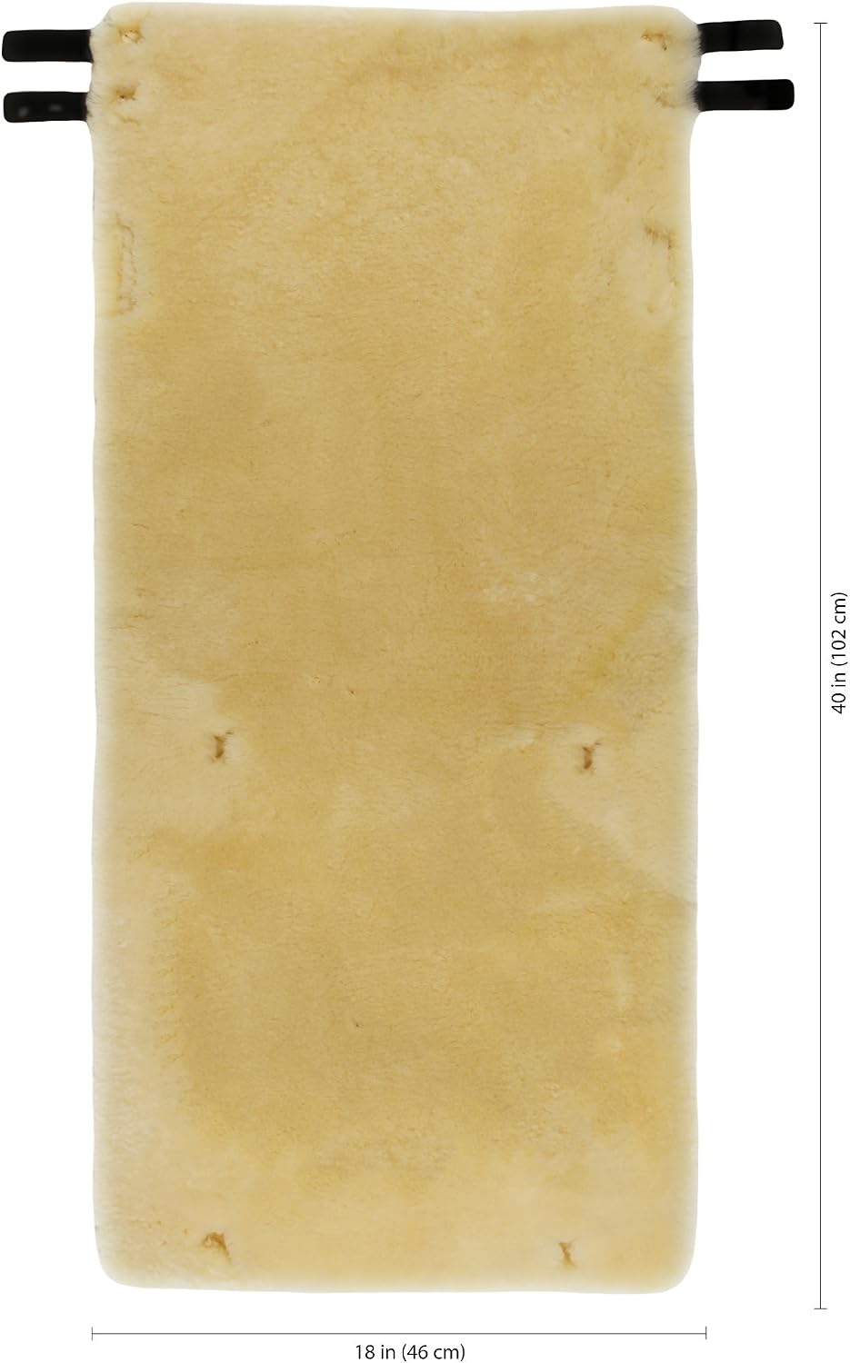 100% Australian Merino Sheepskin Wheelchair Seat and Back Cover, Full Chair Cushion Pad, 1" Thick, Breathable, Pressure-Relieving, Machine Washable