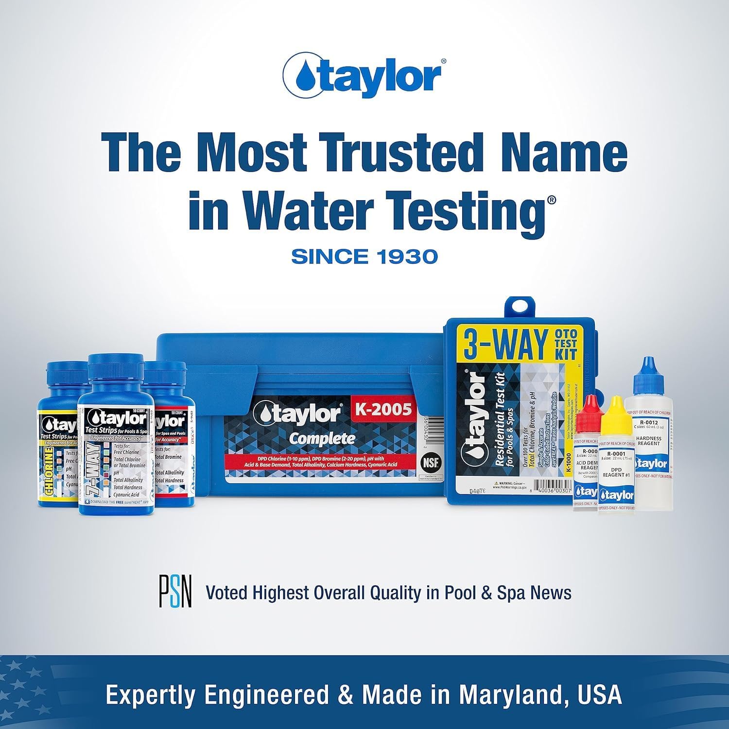Taylor Service Complete Pool Water Test Kit K-2006C