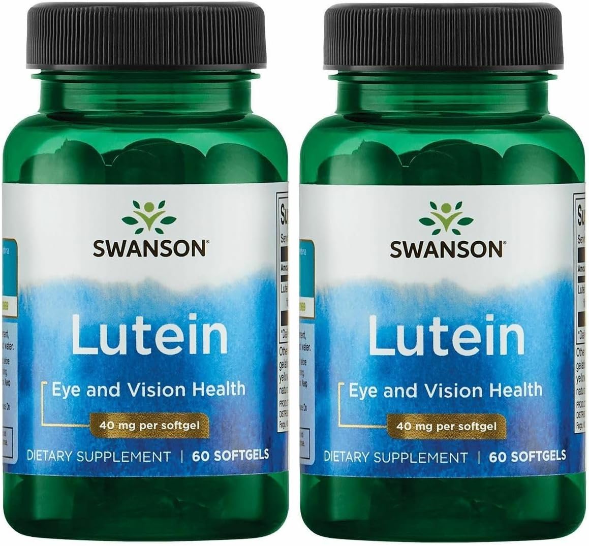 Swanson Lutein Eye Vision Retina Macula Health Supplement 40 mg 60 Softgels Sgels