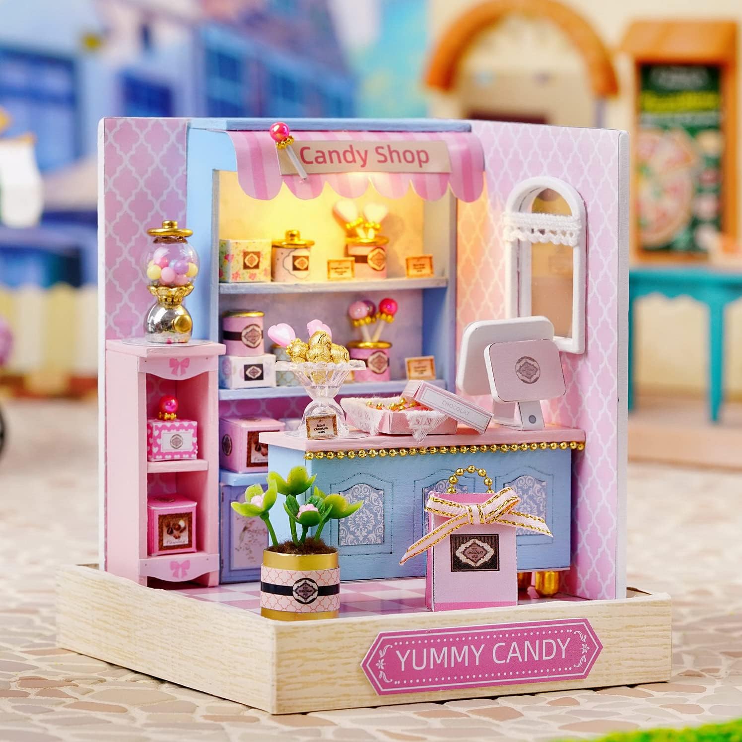 CUTEROOM DIY Doll Room Miniature Furniture Wooden House Kit-Study Room