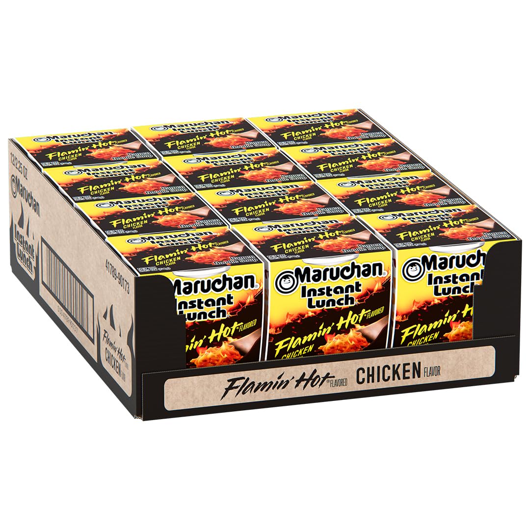 Maruchan Instant Lunch Ramen Noodles, Cheddar Cheese Flavor – Japanese-Style Instant Noodle Soup, Easy Meal Ready in 3 Minutes – 2.25 Oz. (12 Pack)