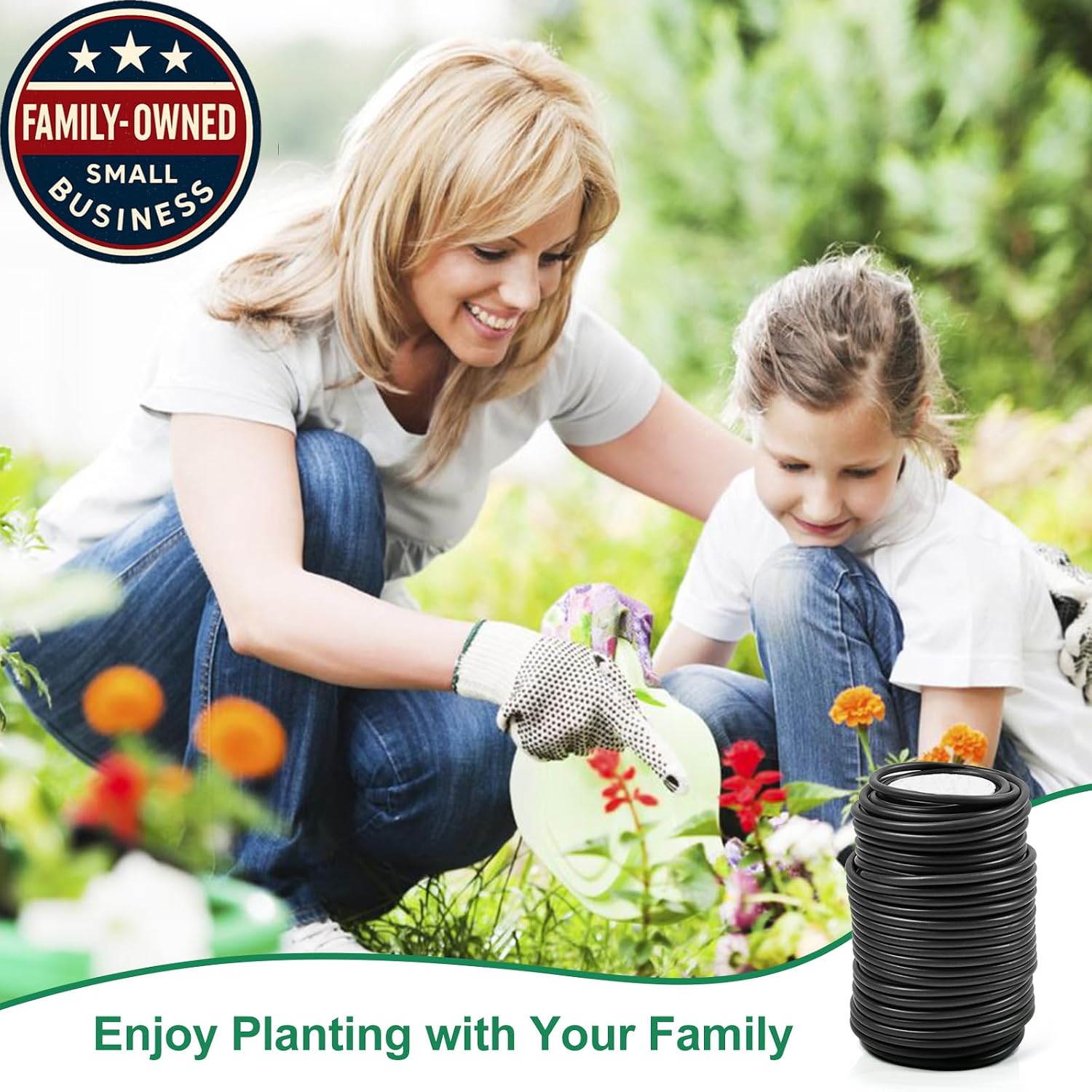 Decoroca Soft Plant Ties for Support - 65.6' Reusable Waterproof Plant Wire, 3.5mm Garden Twist