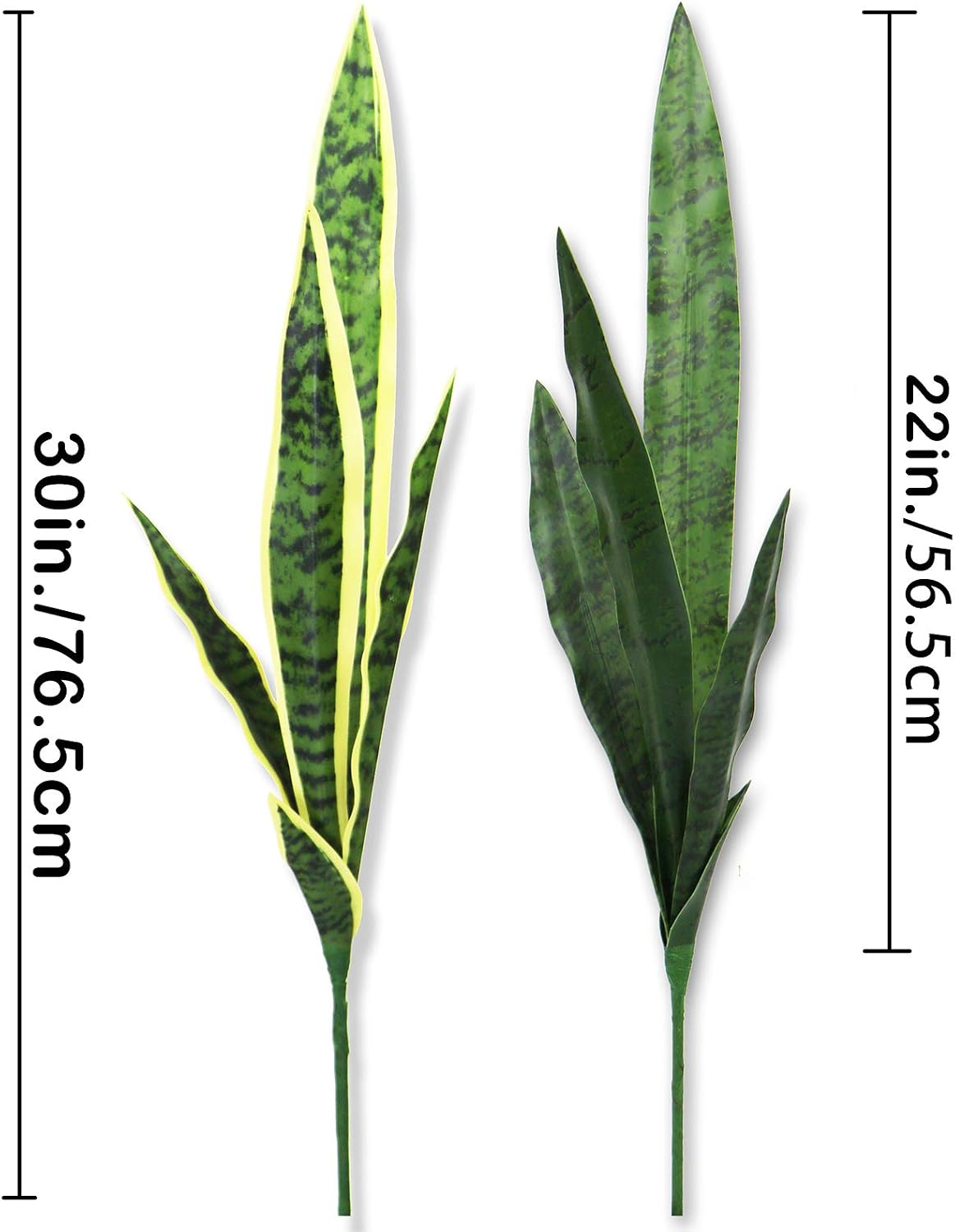 Bird Fiy Artificial Snake Plants 30" Faux Agave Fake Sansevieria Artificial Silk Plant for Home Garden Office Store Decoration 4 Pcs (Yellow)