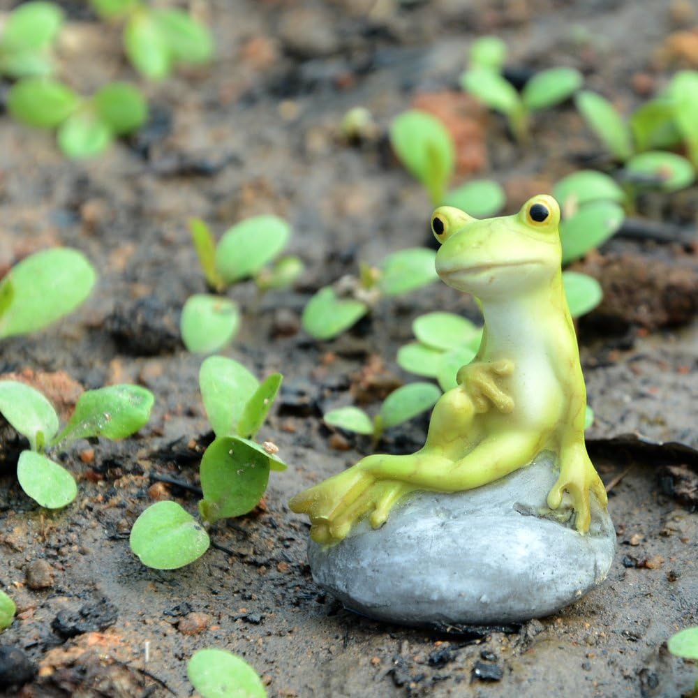 Top Collection Miniature Fairy Garden and Terrarium Statue, Mini Dragon, Green
