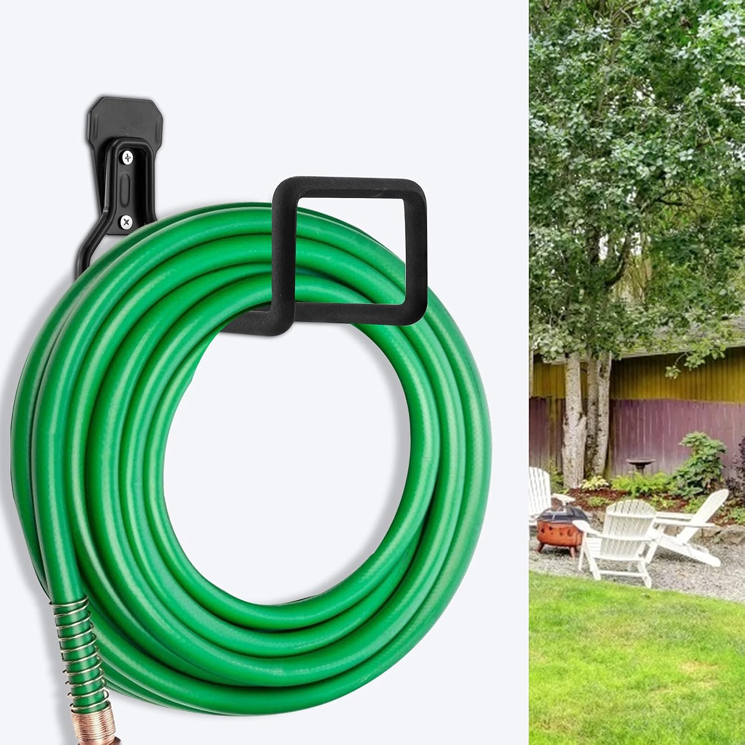 Hose Hanger, Heavy Duty Metal Hose Holder Wall Mount