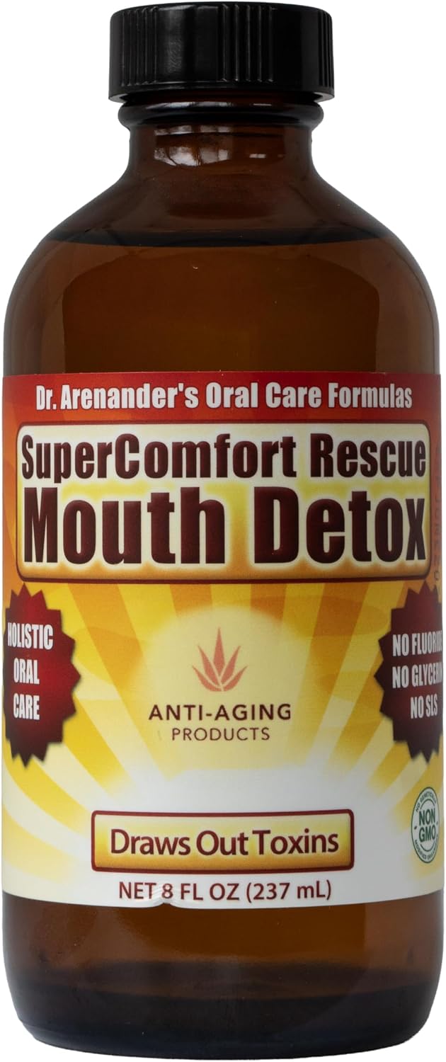Healthy Teeth & Gum Mouthwash 8 fl oz, Herbal Oral Rinse for Fresh Breath | Organic, alcohol- & fluoride-free, non-GMO; supports healthy gums & enamel