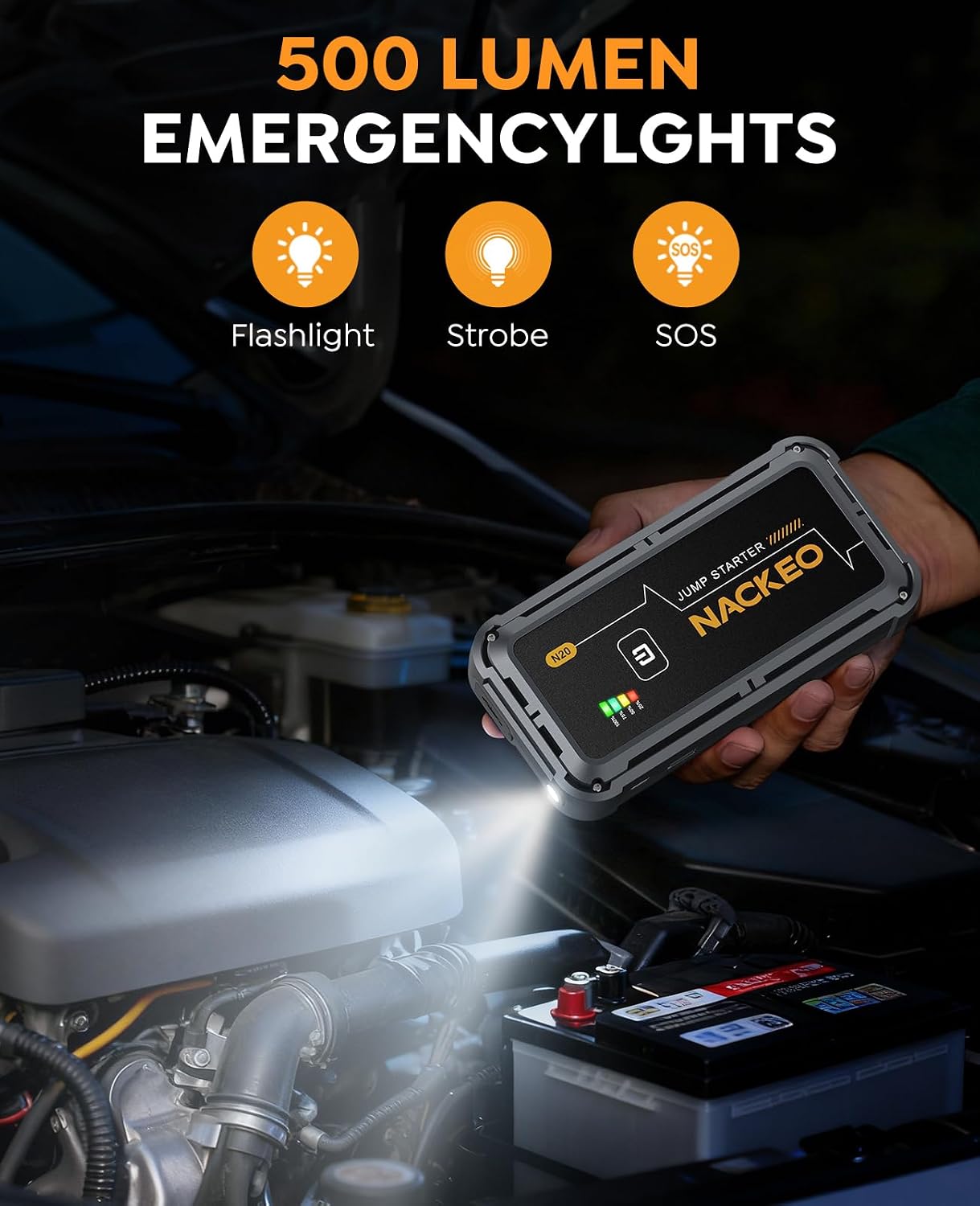 Car Jump Starter 7000A Car Battery Jump Starter Portable Pack for Up to All Gas and 10.0L Diesel Engine 12V Jump Box, Jump Pack
