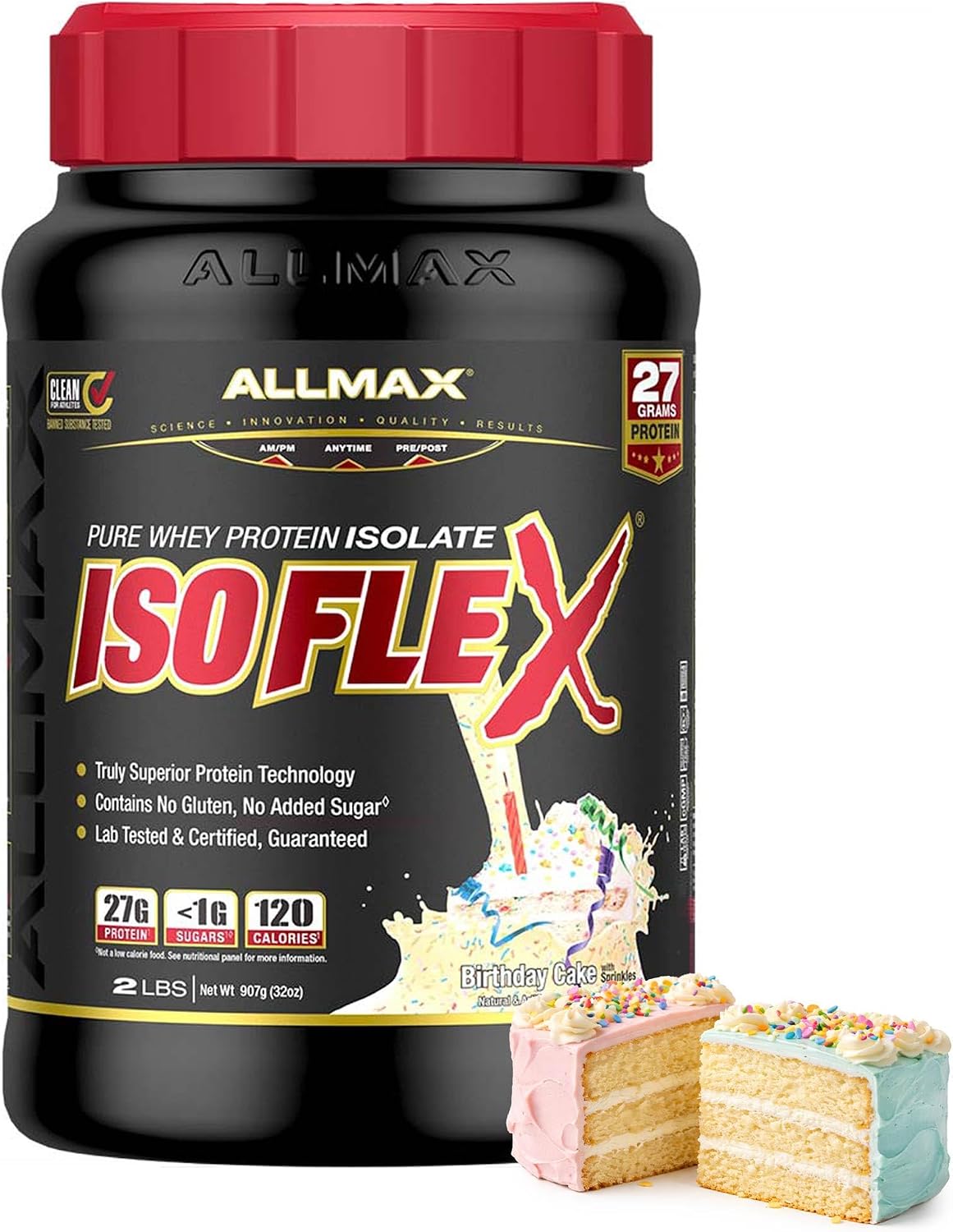ALLMAX ISOFLEX Whey Protein Isolate, Chocolate Peanut Butter, 5 lb