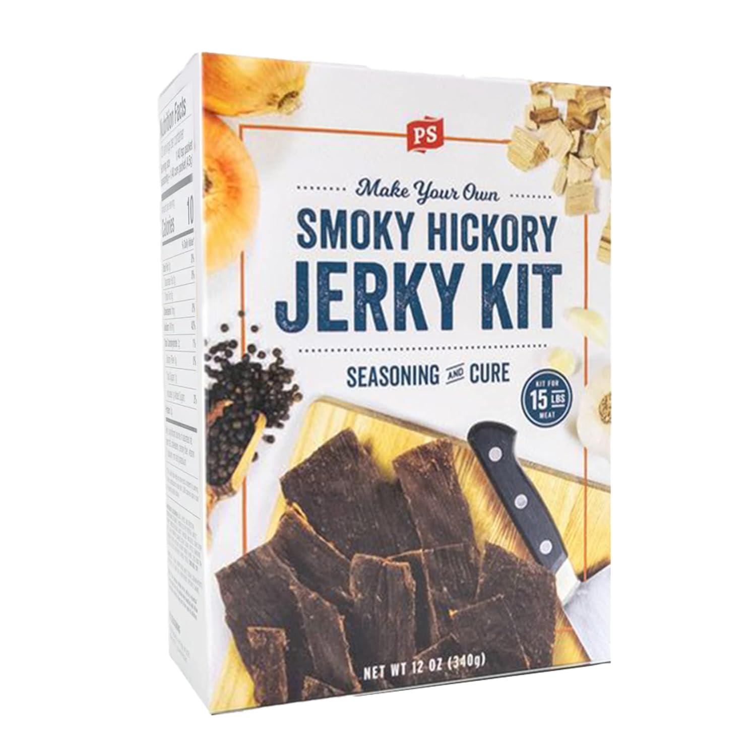 PS Seasoning Jerky Seasoning and Cure Kit (Cracked Pepper & Garlic)- Award-Winning DIY Beef Jerky Making Kit with Seasoning Mix & Cure- Oven, Smoker, Dehydrator- Great for Beef, Turkey, Venison