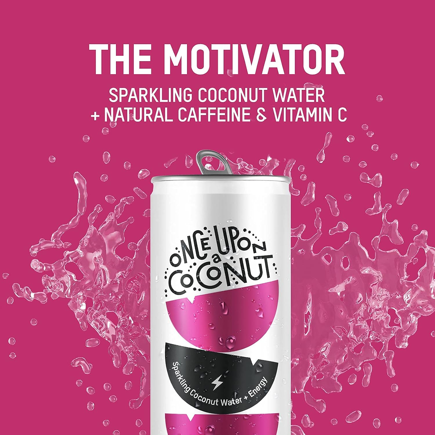 Once Upon a Coconut Premium Coconut Water - Low Calorie All-Natural Drink with Electrolytes - Non-GMO - Gluten-Free - 10.8 Fl Oz (Pack of 12)