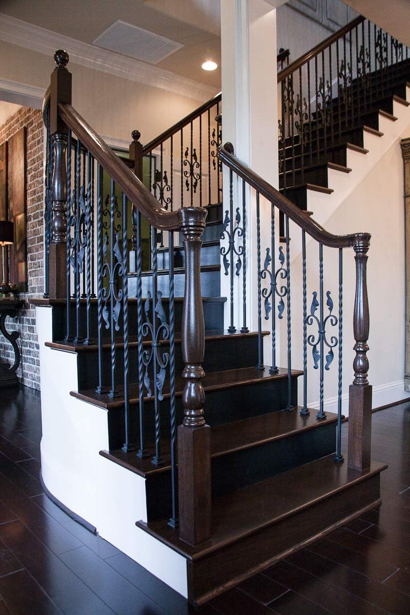 Red Oak 6010-8E 2-1/4 inch Width x 2-3/8 inch Tall Traditional Style Straight Wood Handrail for Stair Remodeling 8 feet Long