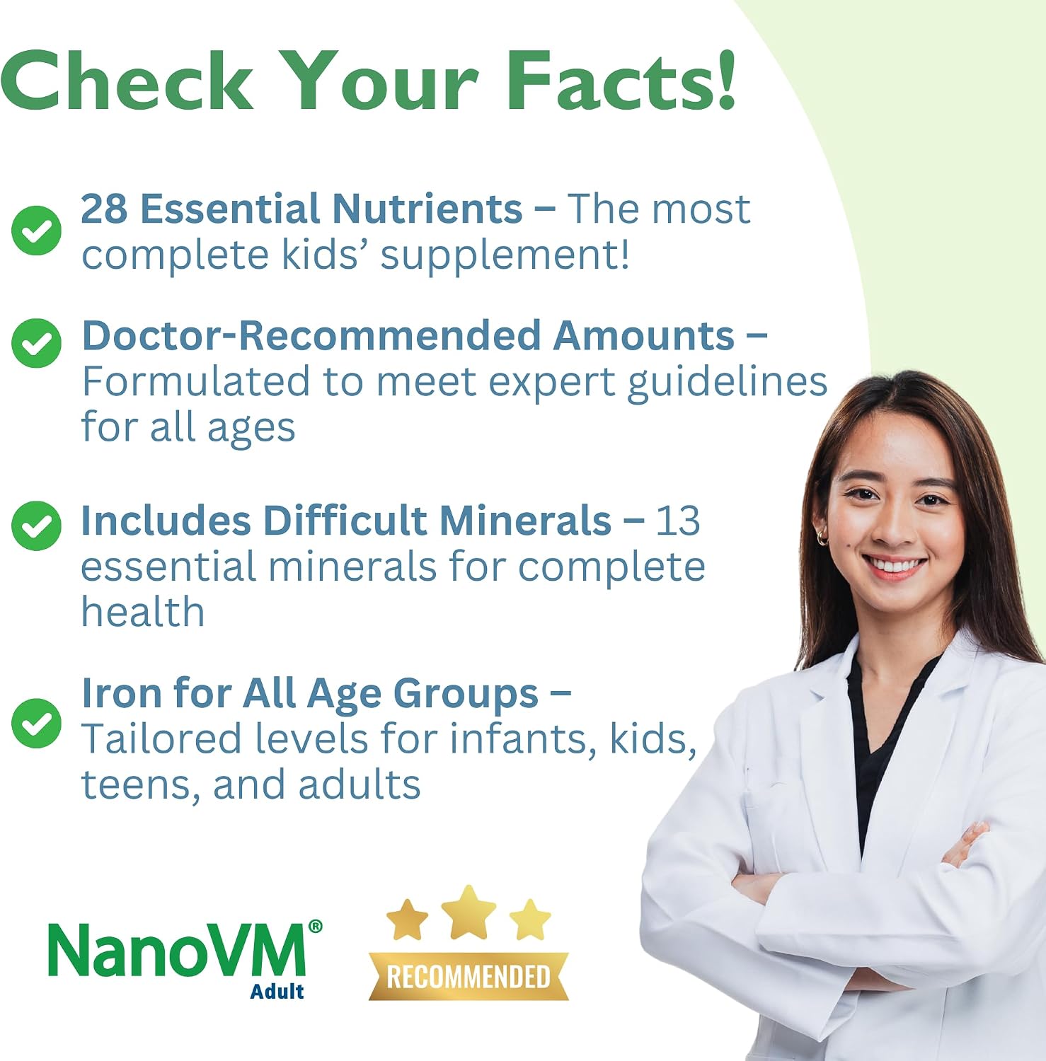 1-3 Years, Allergen-Free Multivitamin for Kids, Unflavored Dietary Supplement, Powdered Supplement with 14 Vitamins & 13 Minerals, Low-Carbohydrate Toddler Vitamins, 275g - Solace Nutrition