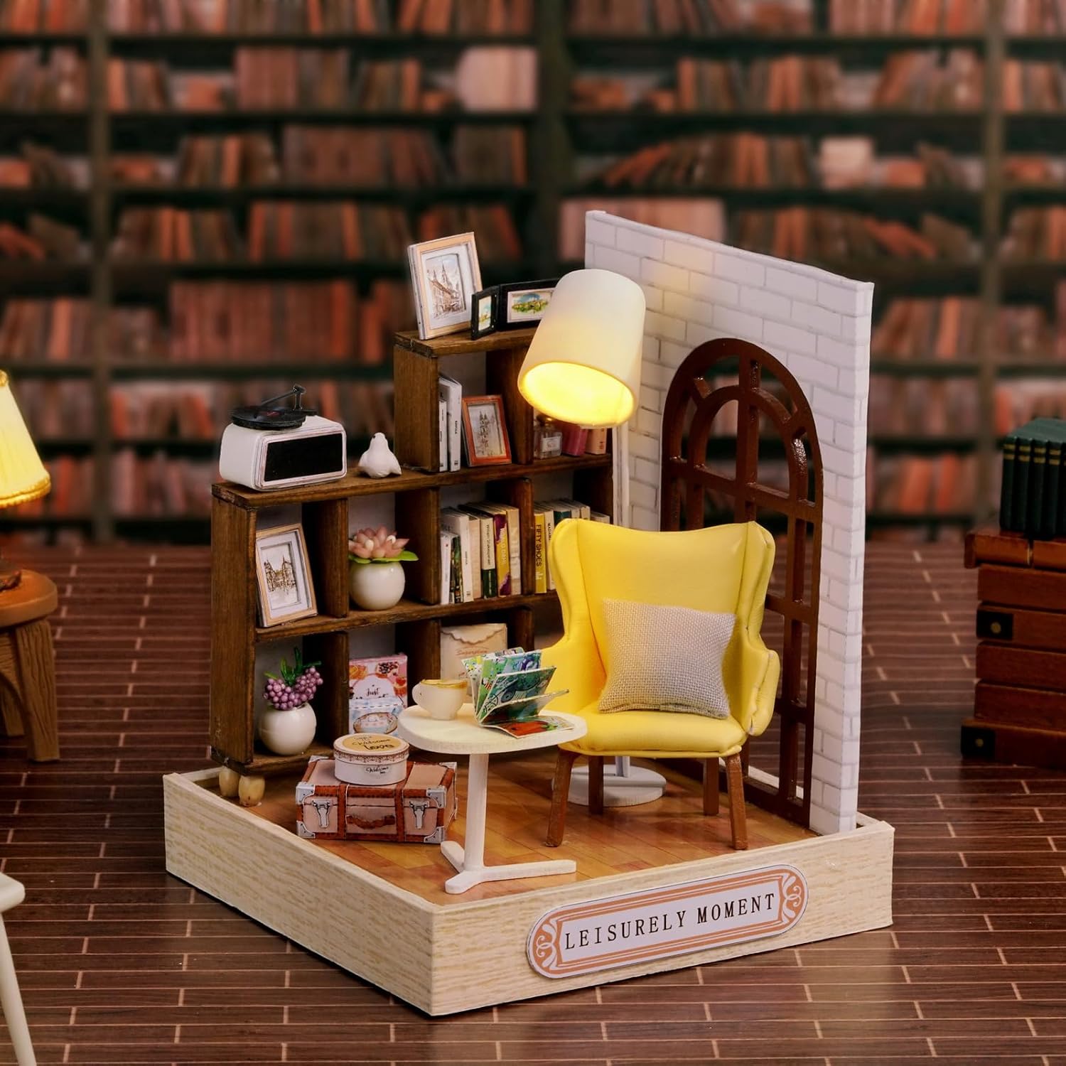 CUTEROOM DIY Doll Room Miniature Furniture Wooden House Kit-Study Room