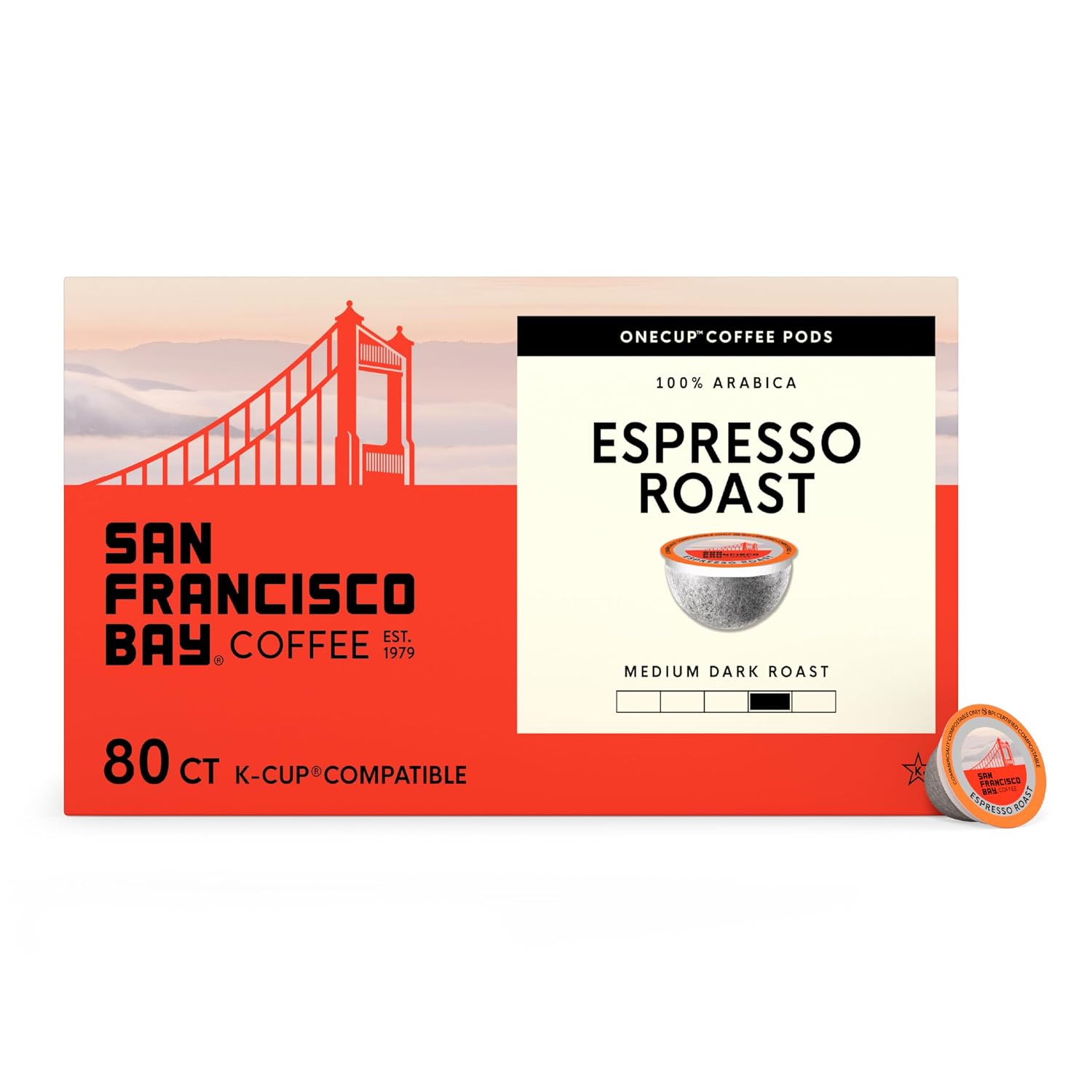 San Francisco Bay French Roast K-Cup Compatible Coffee Pods, 36 ct