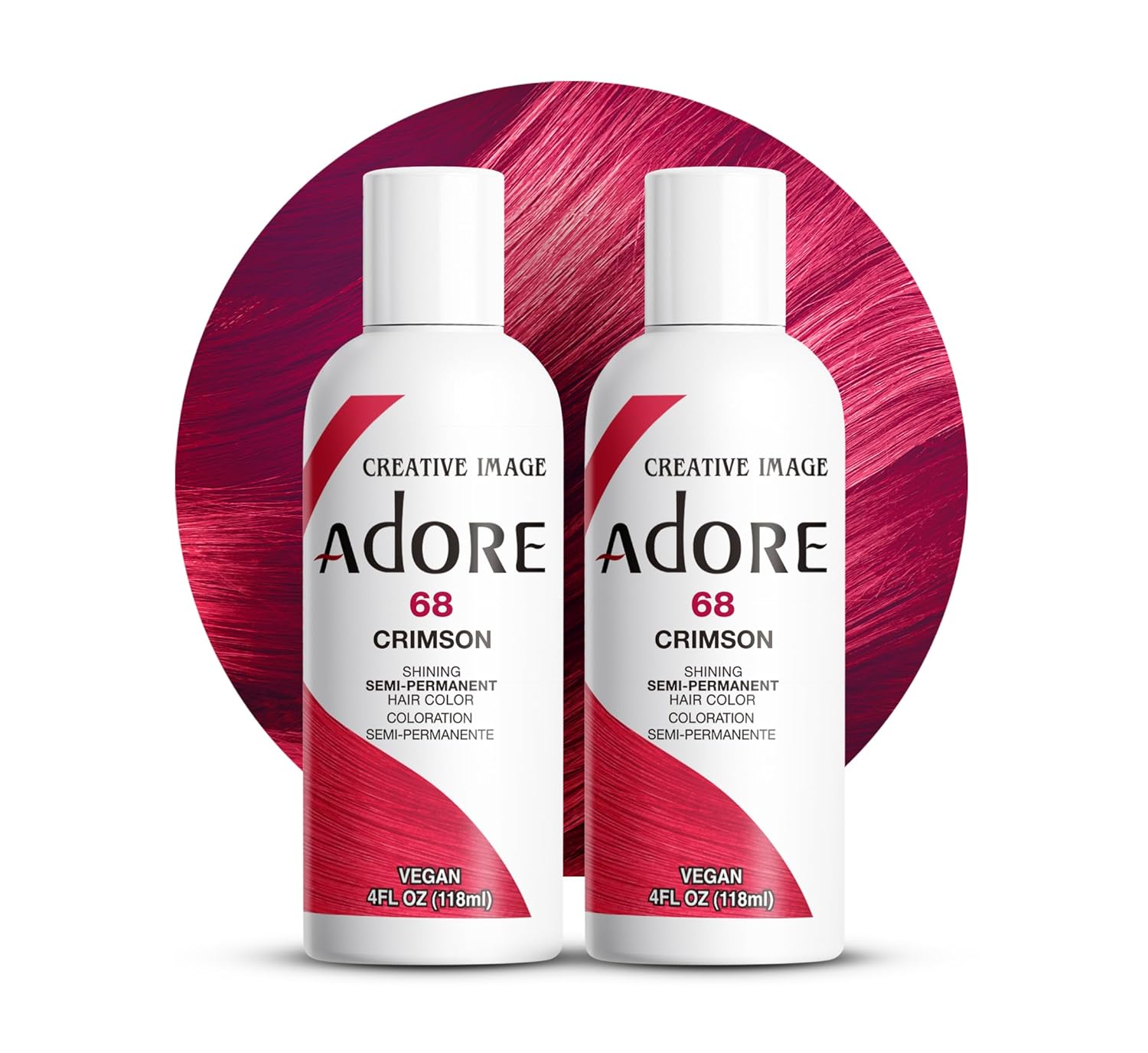Adore Semi Permanent Hair Color, 107 Mocha, 4 Fl Oz | Vegan & Cruelty-Free Brown Hair Dye | No Ammonia, No Peroxide, No Alcohol