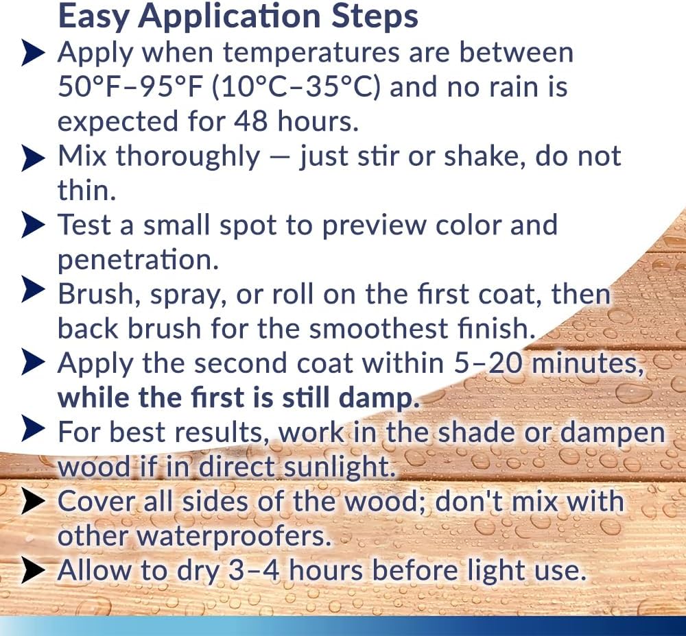Seal-Once Nano Clear Penetrating Wood Sealer - Premium Waterproof Sealant (Quart)