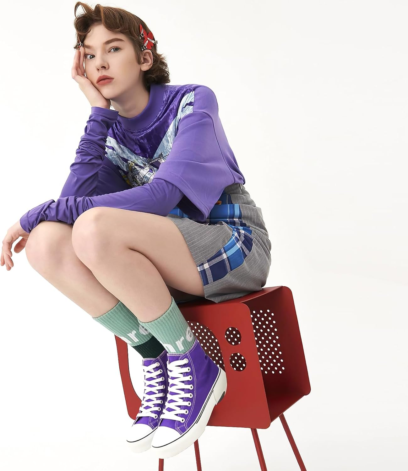 hash bubbie High Top Canvas Sneakers Fashion Walking Shoes
