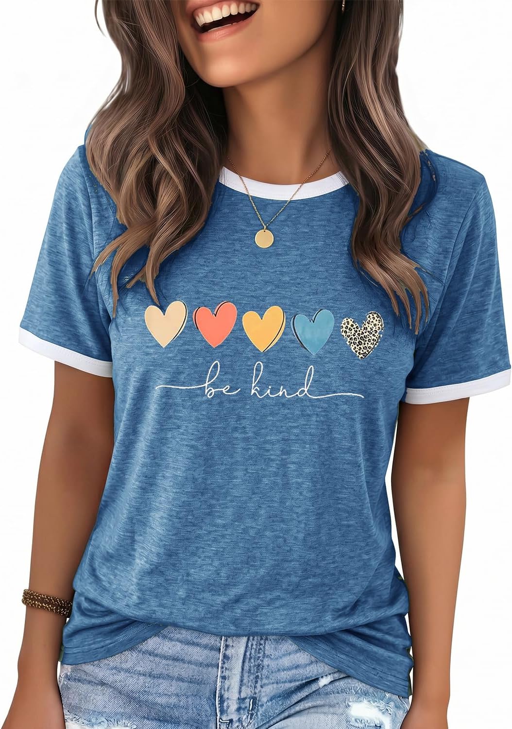 YEXIPO Graphic Tees for Women Short Sleeve Summer Tops Casual Cute T Shirts