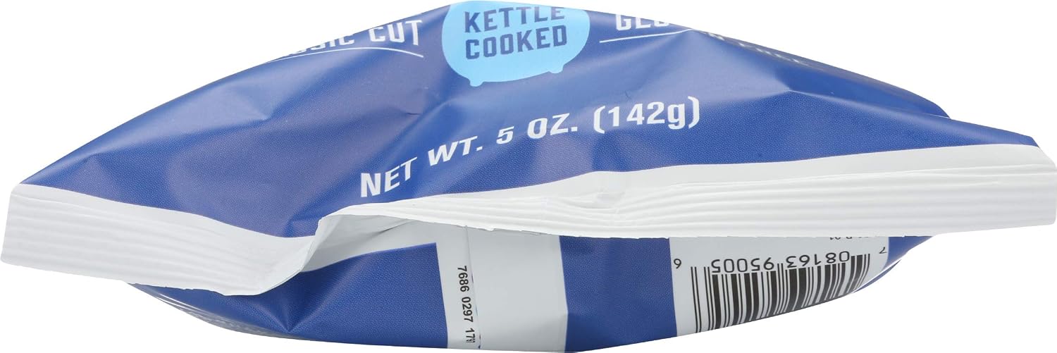 Boulder Canyon Totally Natural Kettle Cooked Potato Chips Gluten Free, 5-ounce Bags (Case of 12)