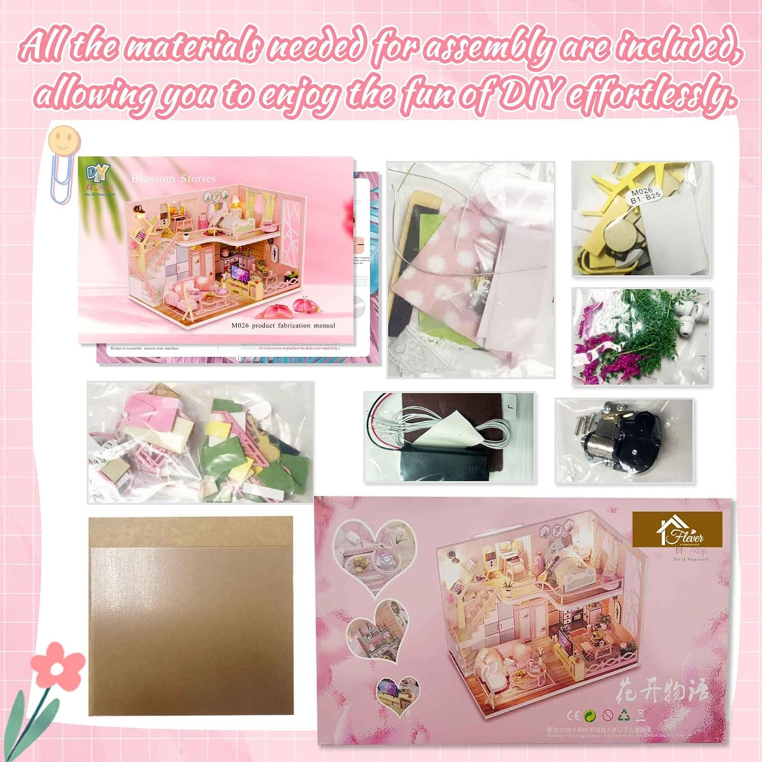Flever Dollhouse Miniature DIY House Kit Creative Room with Loft Apartment Scene for Romantic Artwork Gift (Tranquil Life)