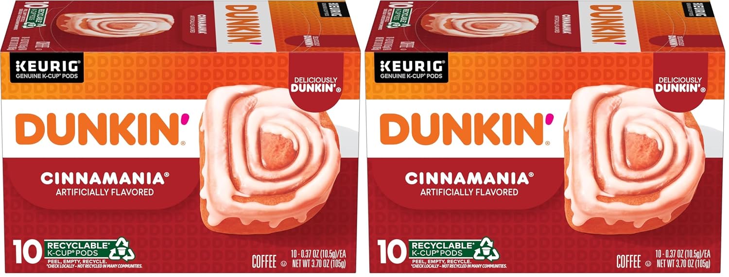 Dunkin’ French Vanilla Artificially Flavored Coffee, 60 Keurig K-Cup Pods | 6 boxes of 10 single serve coffee pods each, Smooth & rich flavor, Made with arabica coffee, Shelf stable, SNAP EBT eligible