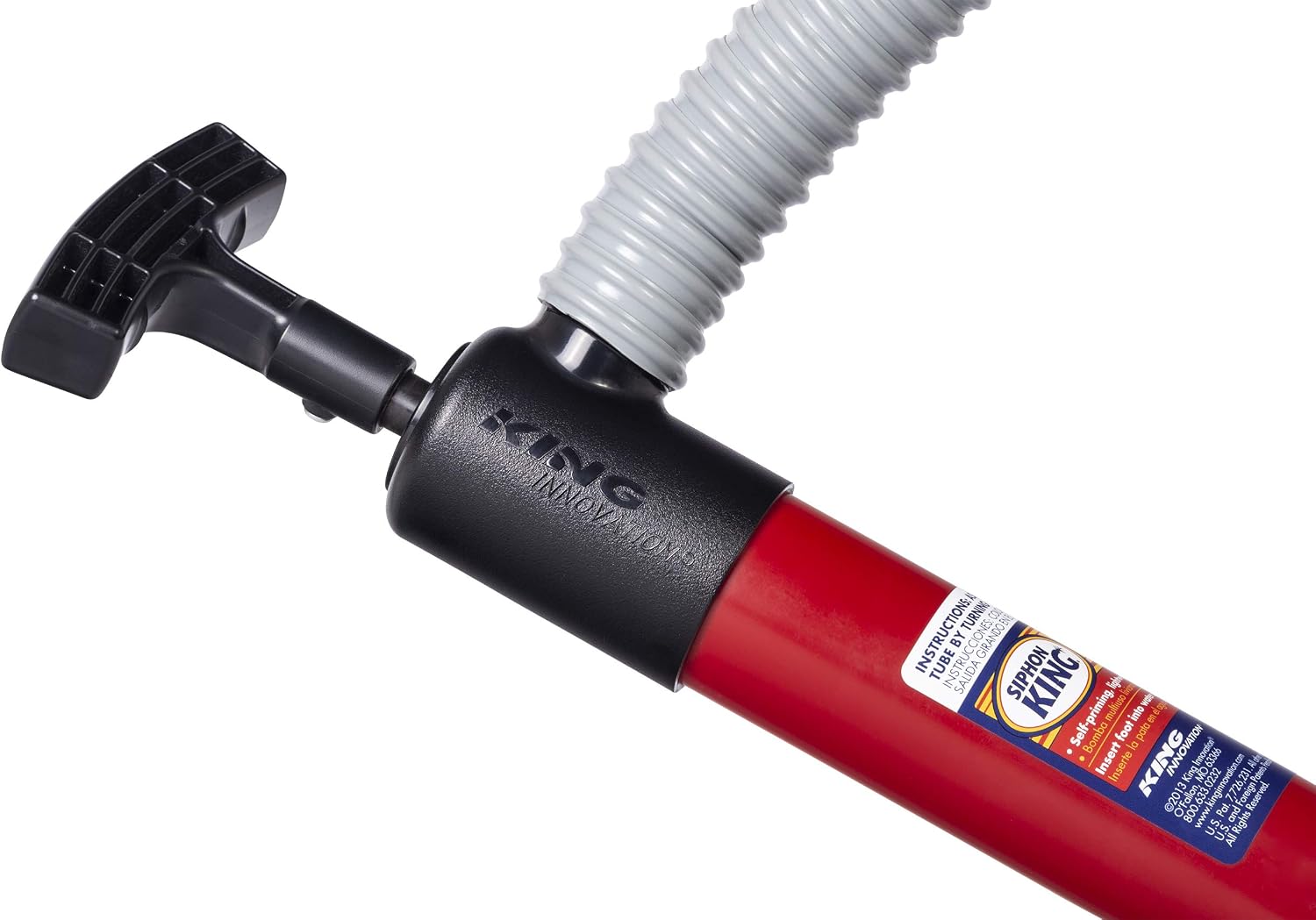 nVent KING INNOVATION 48036 Siphon King 36 in Utility Hand Pump | 36 in Hose, Manual Water Transfer Pump for Drainage, Irrigation & Liquid Removal (Formerly: King Innovation)