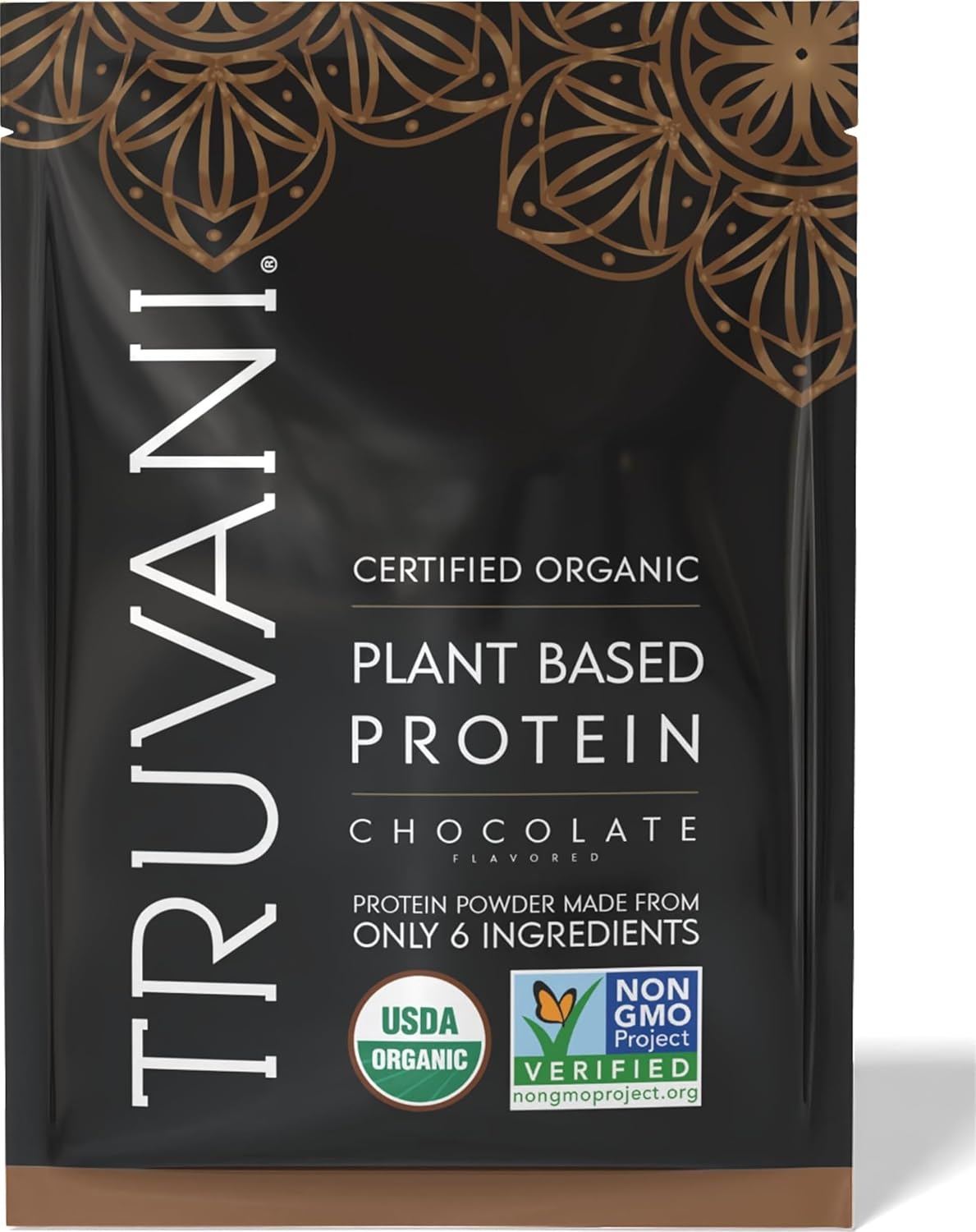 Truvani Organic Plant Based Protein Powder | Chocolate | 1 Serving