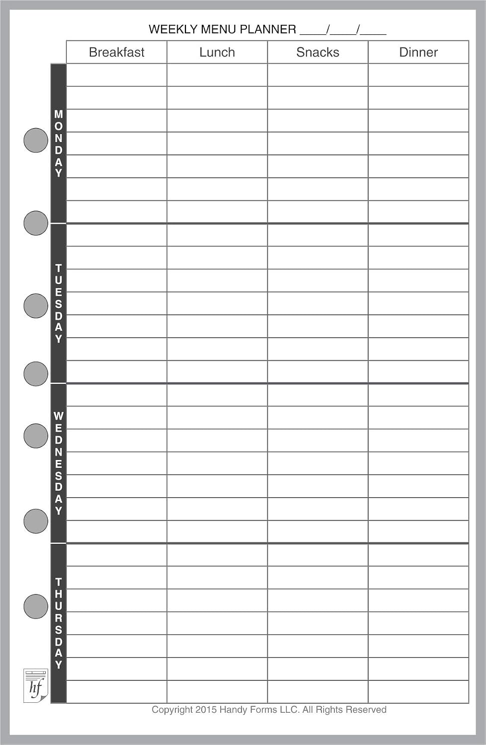 FC Classic Payment/Expense Record & Check Register, 50 Sheets, 5.5" x 8.5" | For 7-Ring FC Notebooks. Record payments, expenses, account balance. Ink-friendly heavyweight paper.