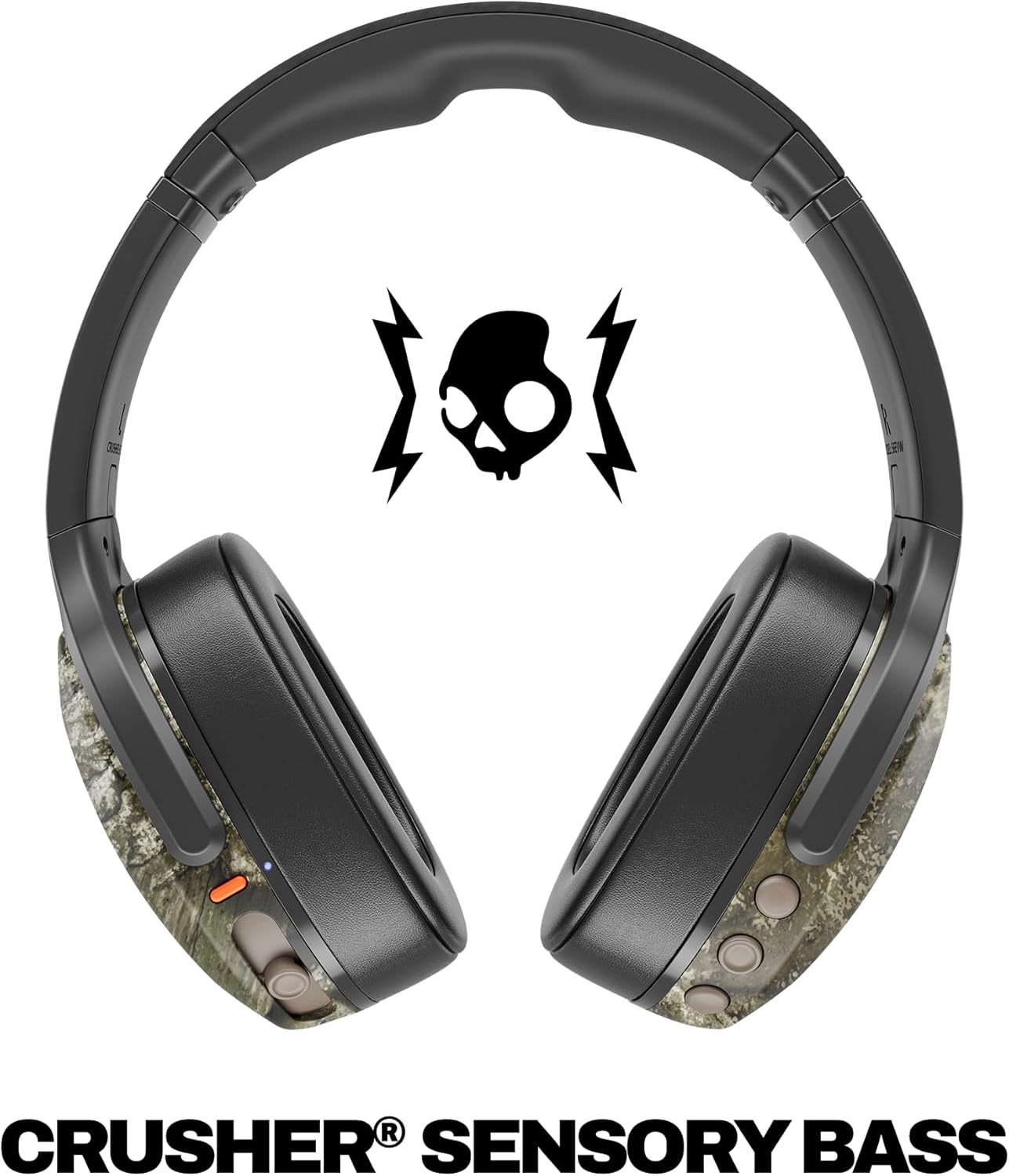 Skullcandy Crusher Evo Wireless Multi-Sensory Bass Headphones - True Black