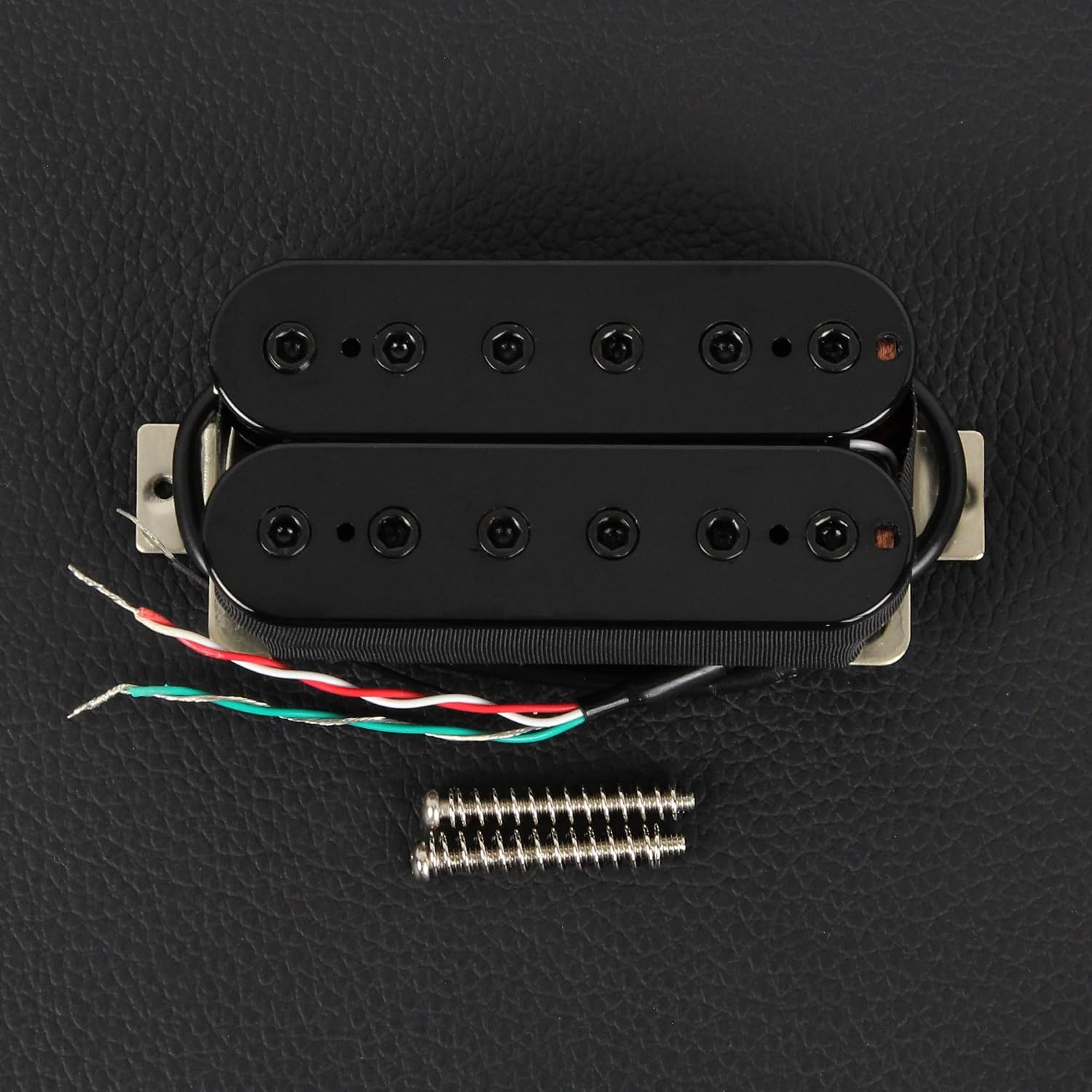 FLEOR Bridge Pickup Ceramic Double Coil Humbucker Pickups for Electric Guitar Pickup-Black