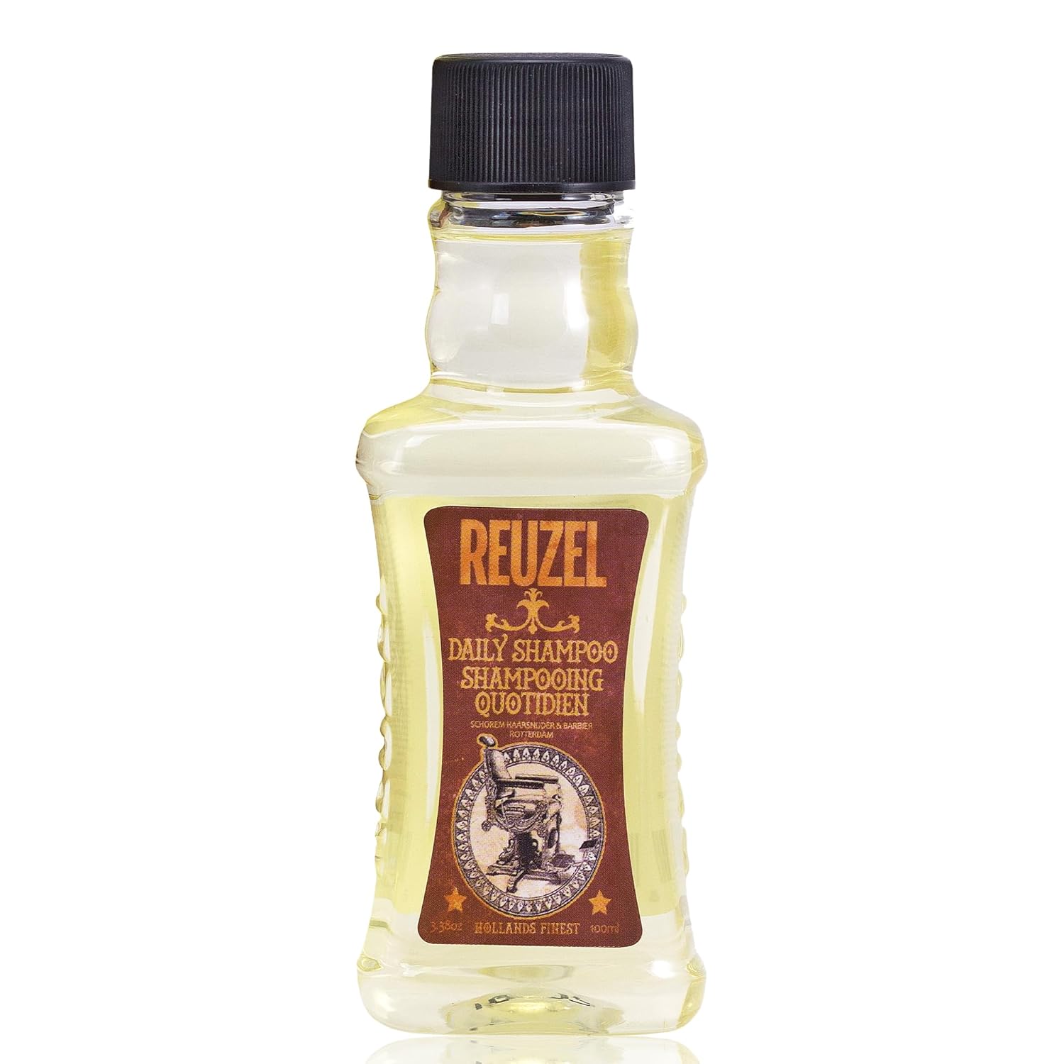 Reuzel Daily Shampoo, Cleanses Hair and Scalp, 33.81 oz | Gentle Cleansing and Scalp Balancing. T4 Tonic Blend with Witch Hazel, Nettle, Rosemary and Horsetail. Vegan.