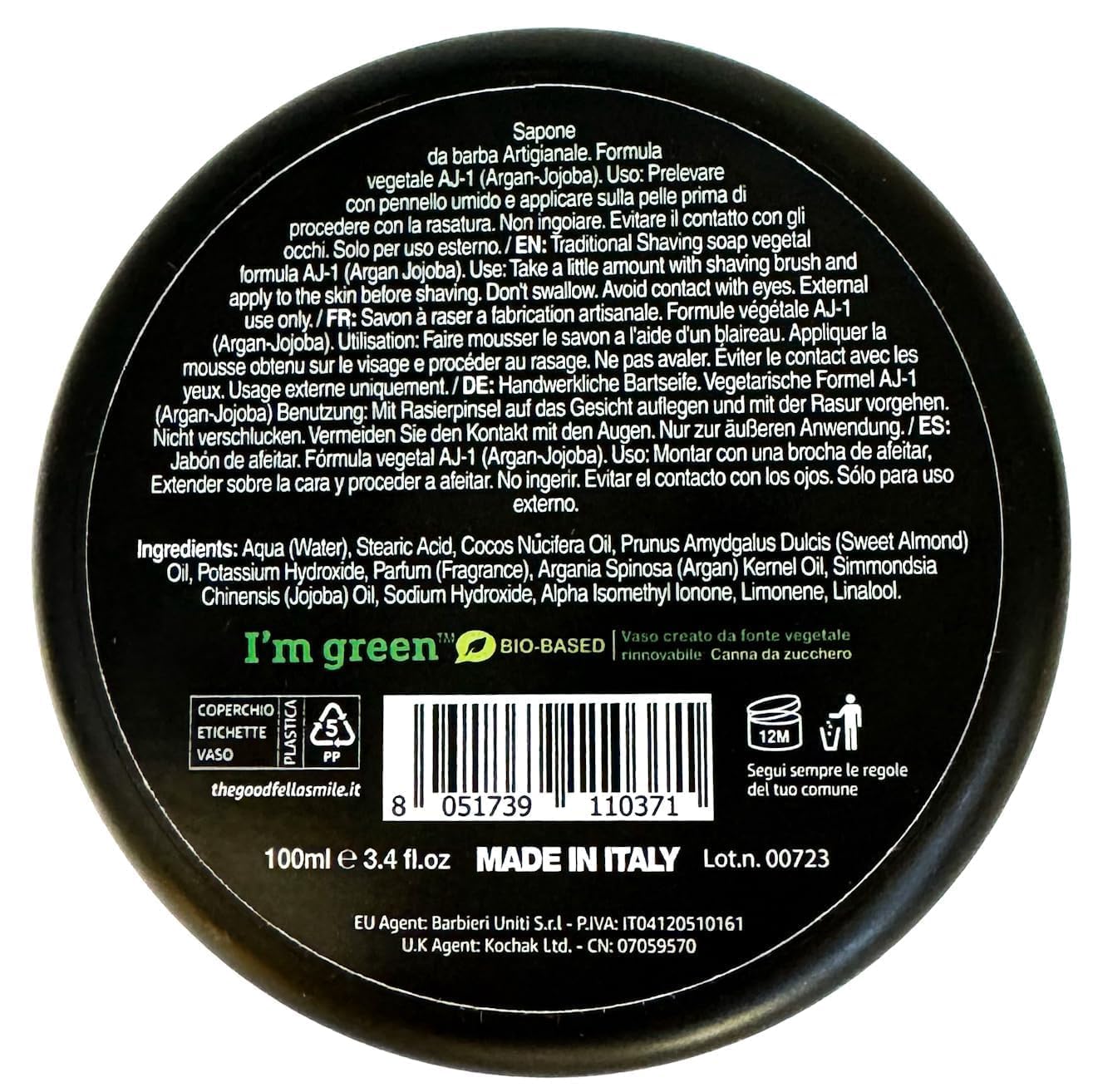 Goodfellas' Smile Abysso Shaving Soap, Made in Italy
