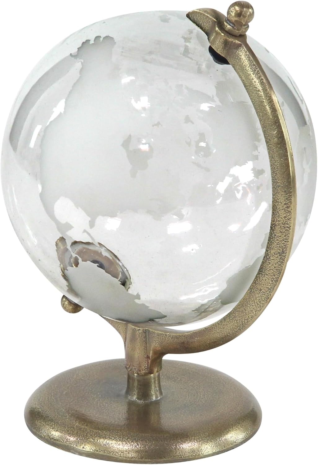 Deco 79 Aluminum Globe with Tiered Base, 9" x 8" x 13", Copper